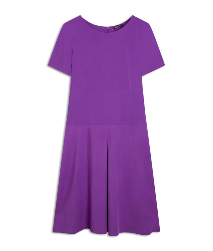 Vestido Linho  Ina  Liso Lilas