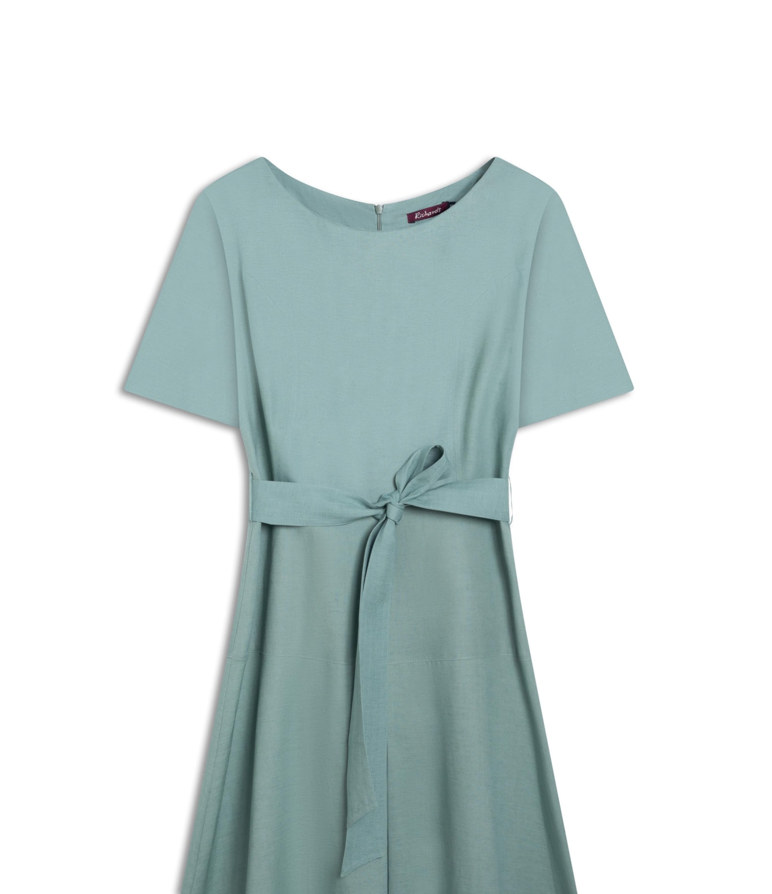 Vestido Linho  Ina  Liso Verde Claro