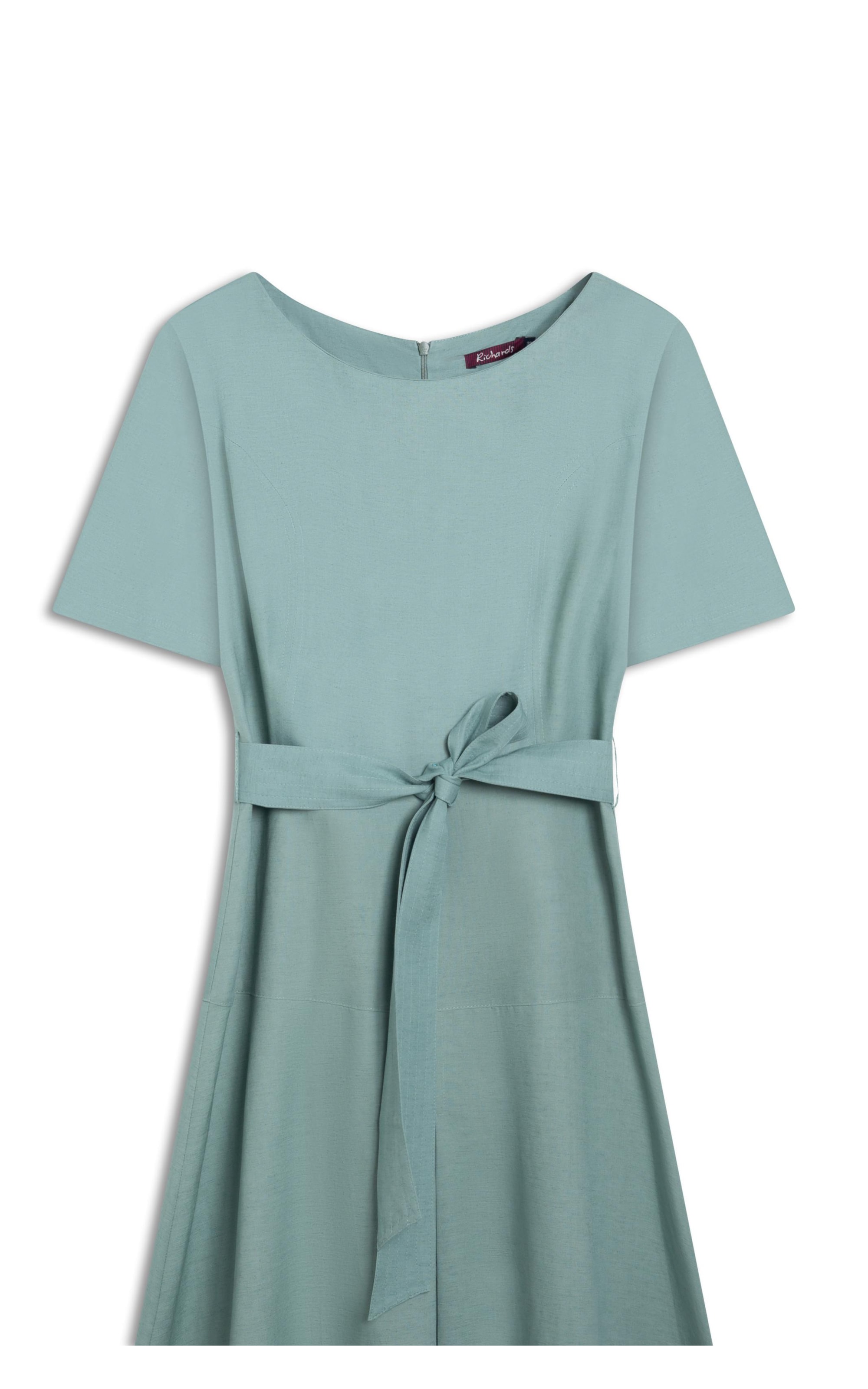 Vestido Linho  Ina  Liso Verde Claro