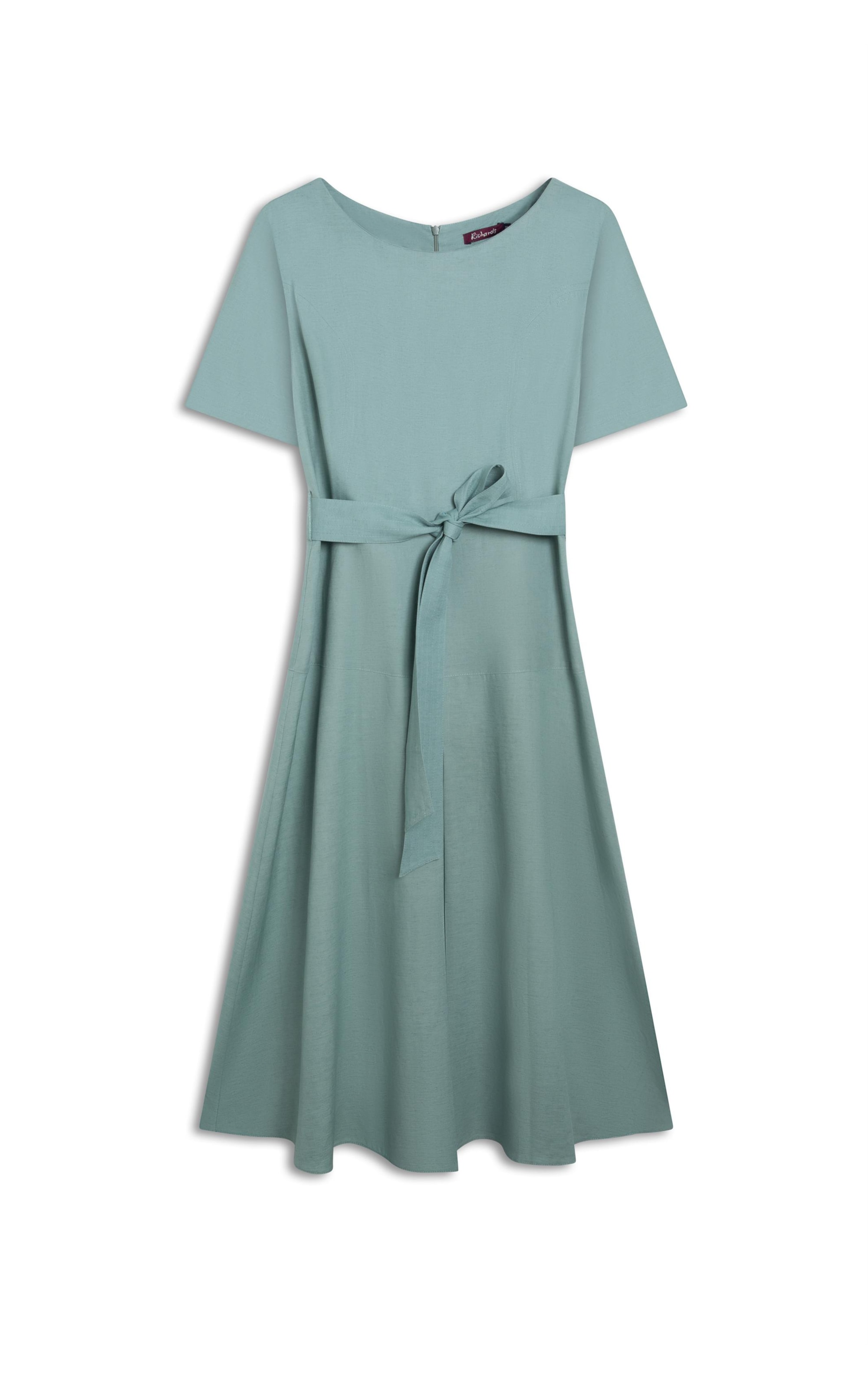 Vestido Linho  Ina  Liso Verde Claro