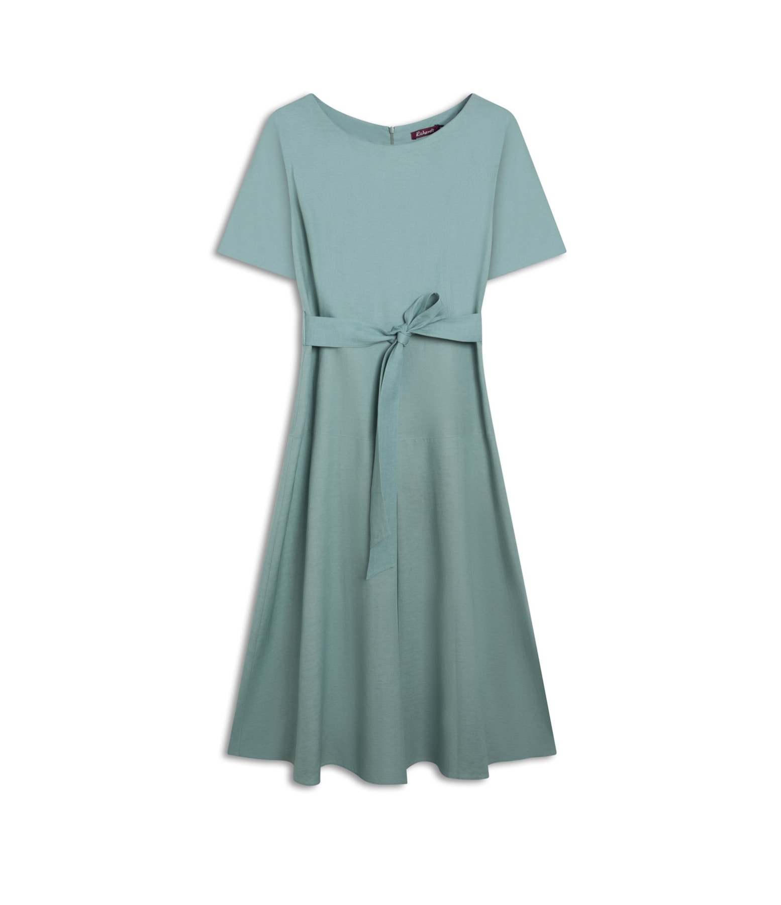 Vestido Linho  Ina  Liso Verde Claro