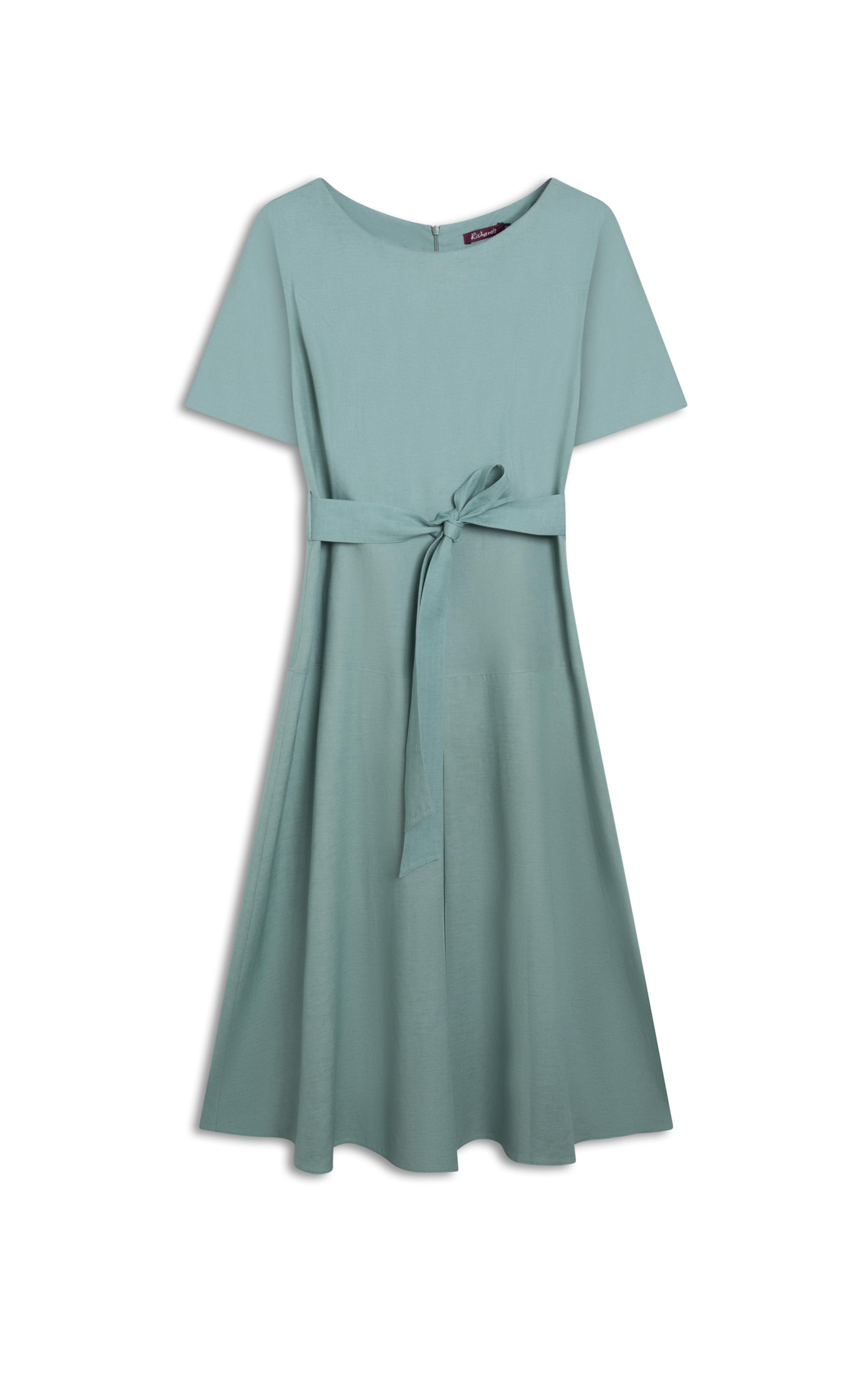 Vestido Linho  Ina  Liso Verde Claro