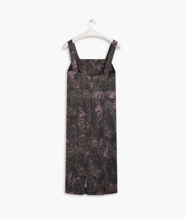 Vestido Linho  Inara  Estampa Tiger Grafite