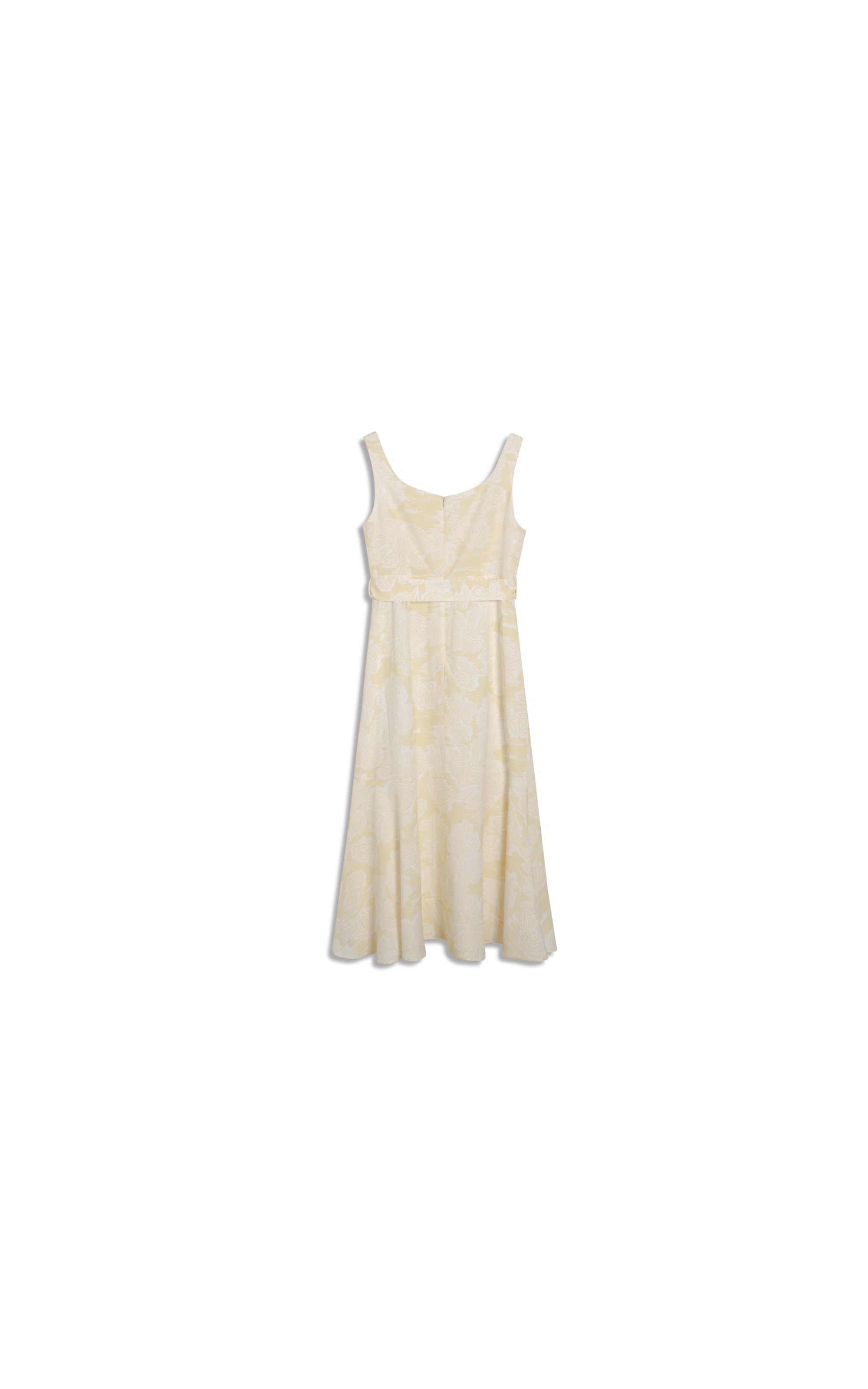 Vestido Linho  Iris  Est Monobeach Amarelo