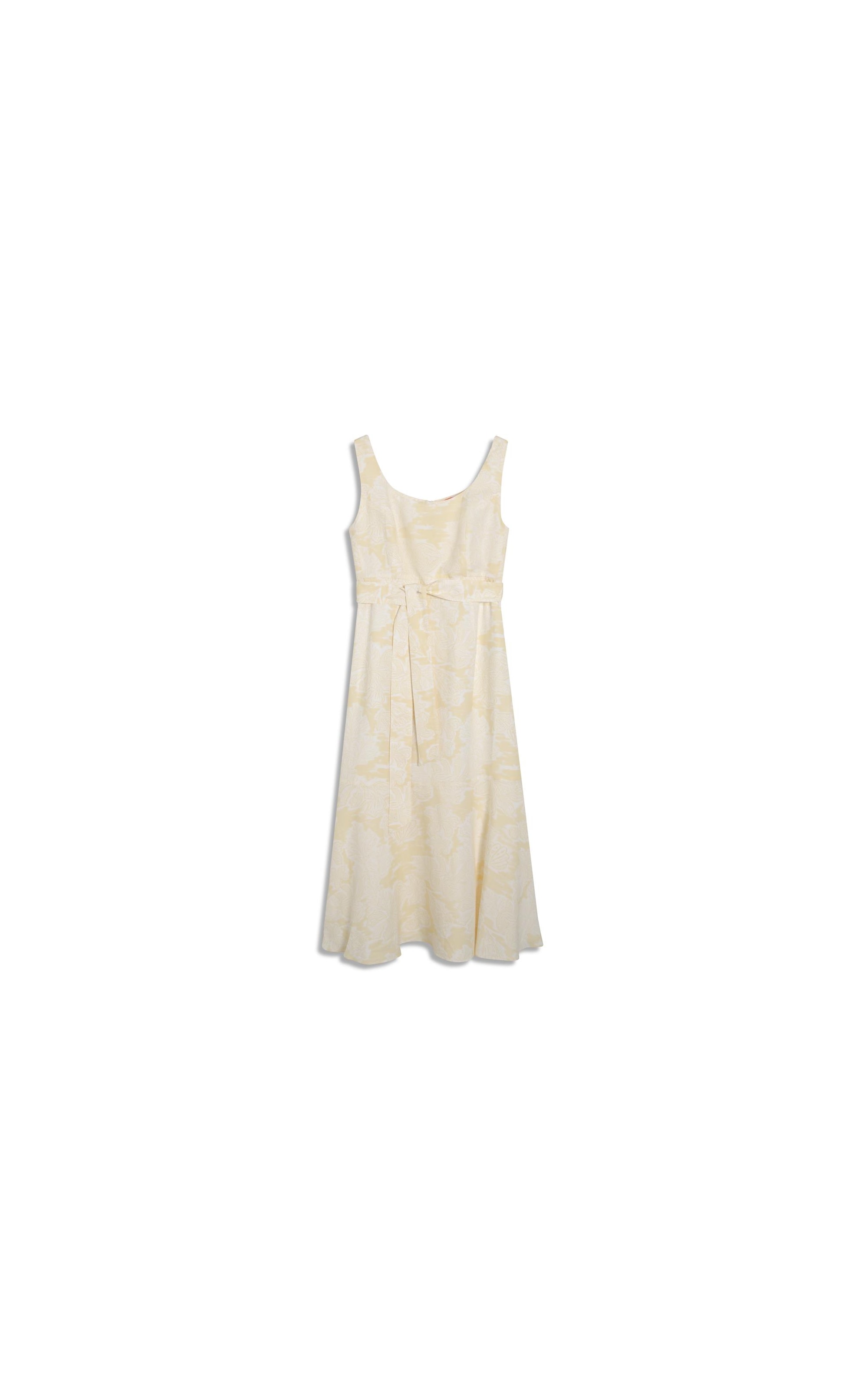 Vestido Linho  Iris  Est Monobeach Amarelo