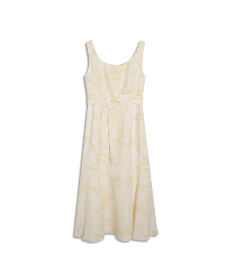 Vestido Linho  Iris  Est Monobeach Amarelo