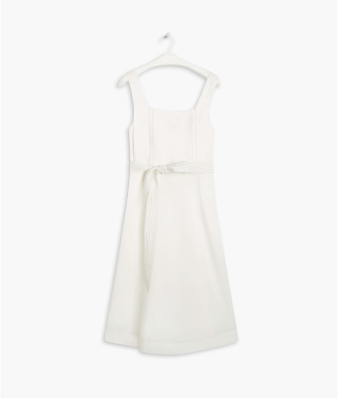 Vestido Linho  Isabela Off White