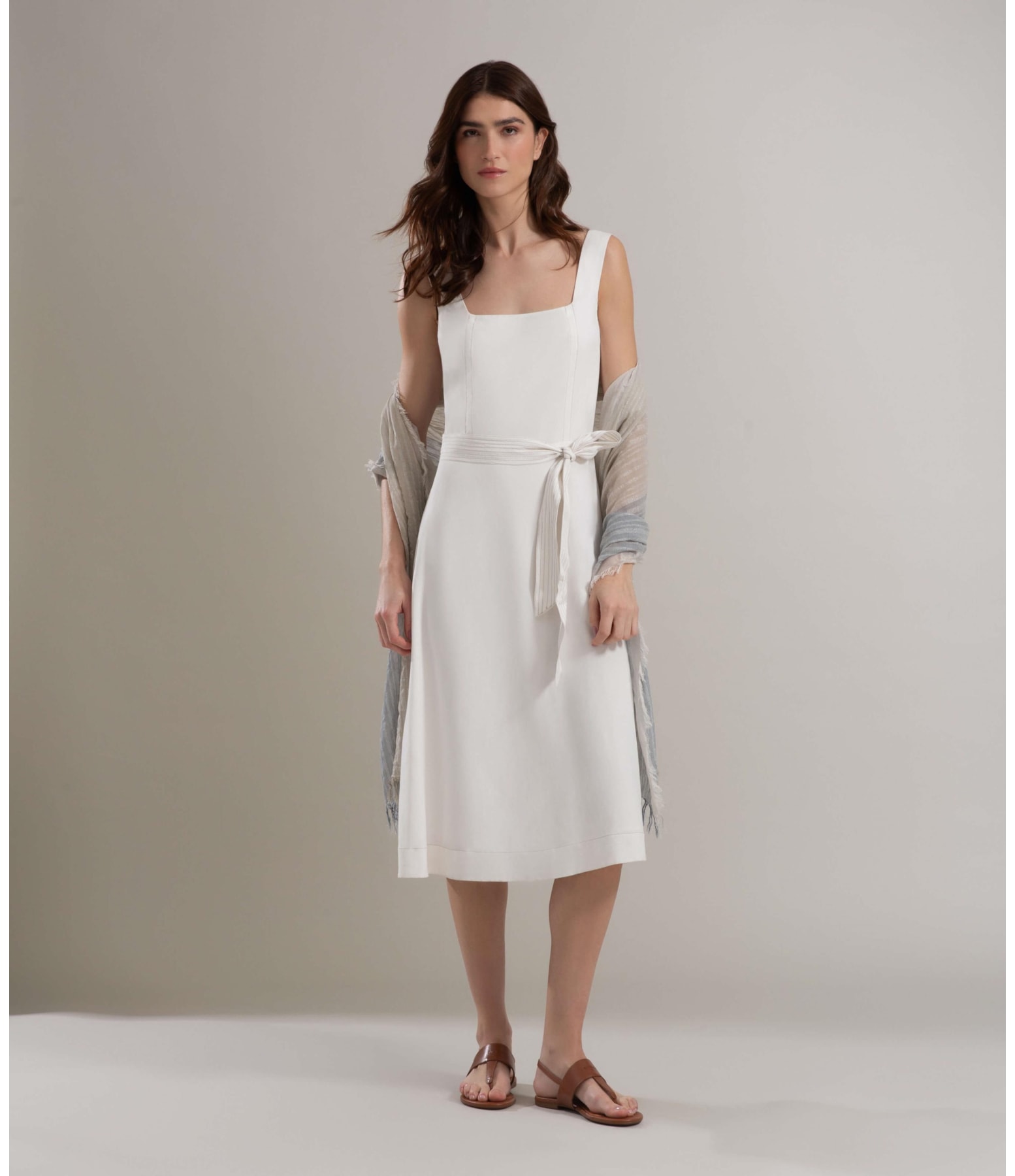 Vestido Linho  Isabela Off White