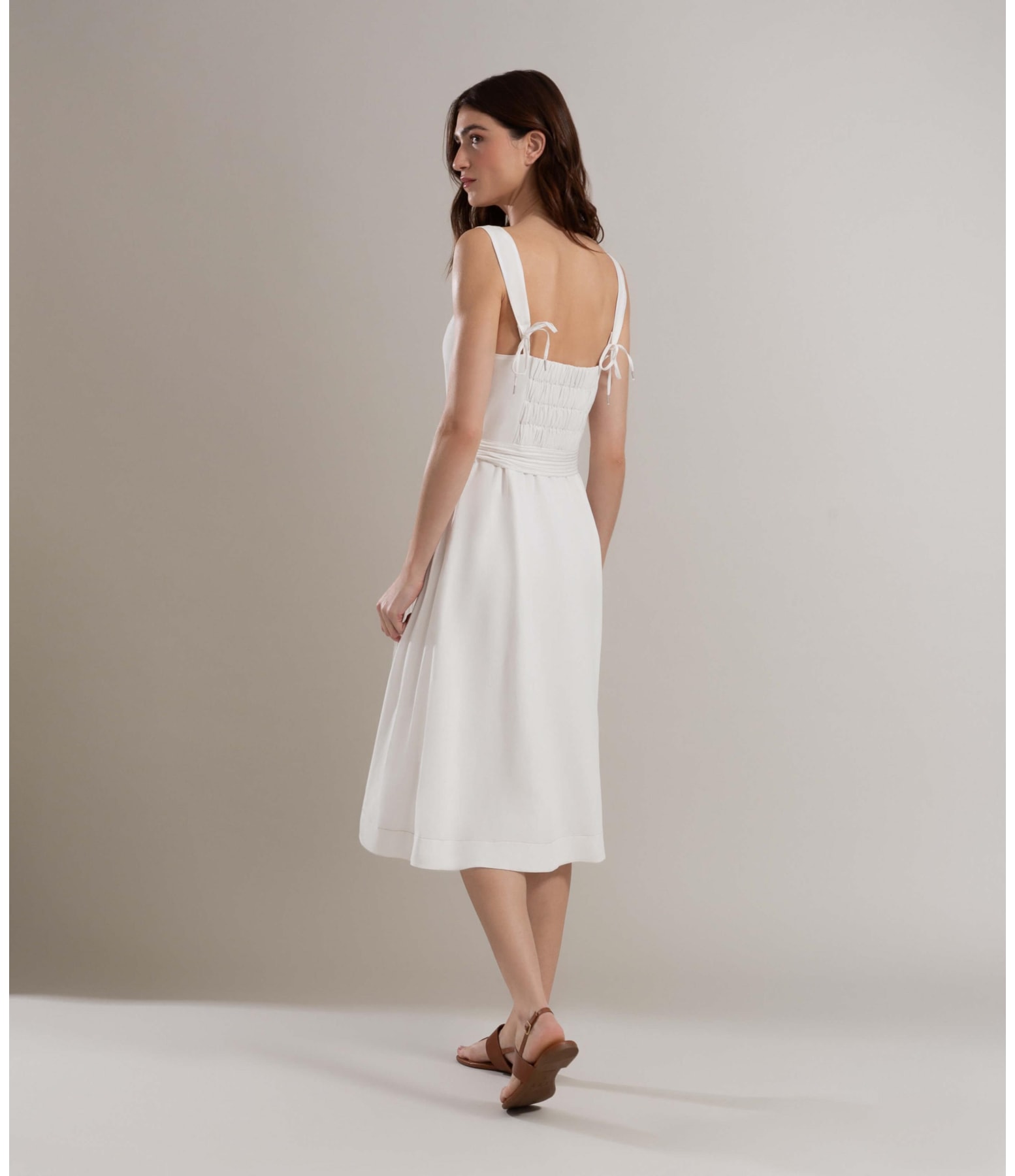 Vestido Linho  Isabela Off White