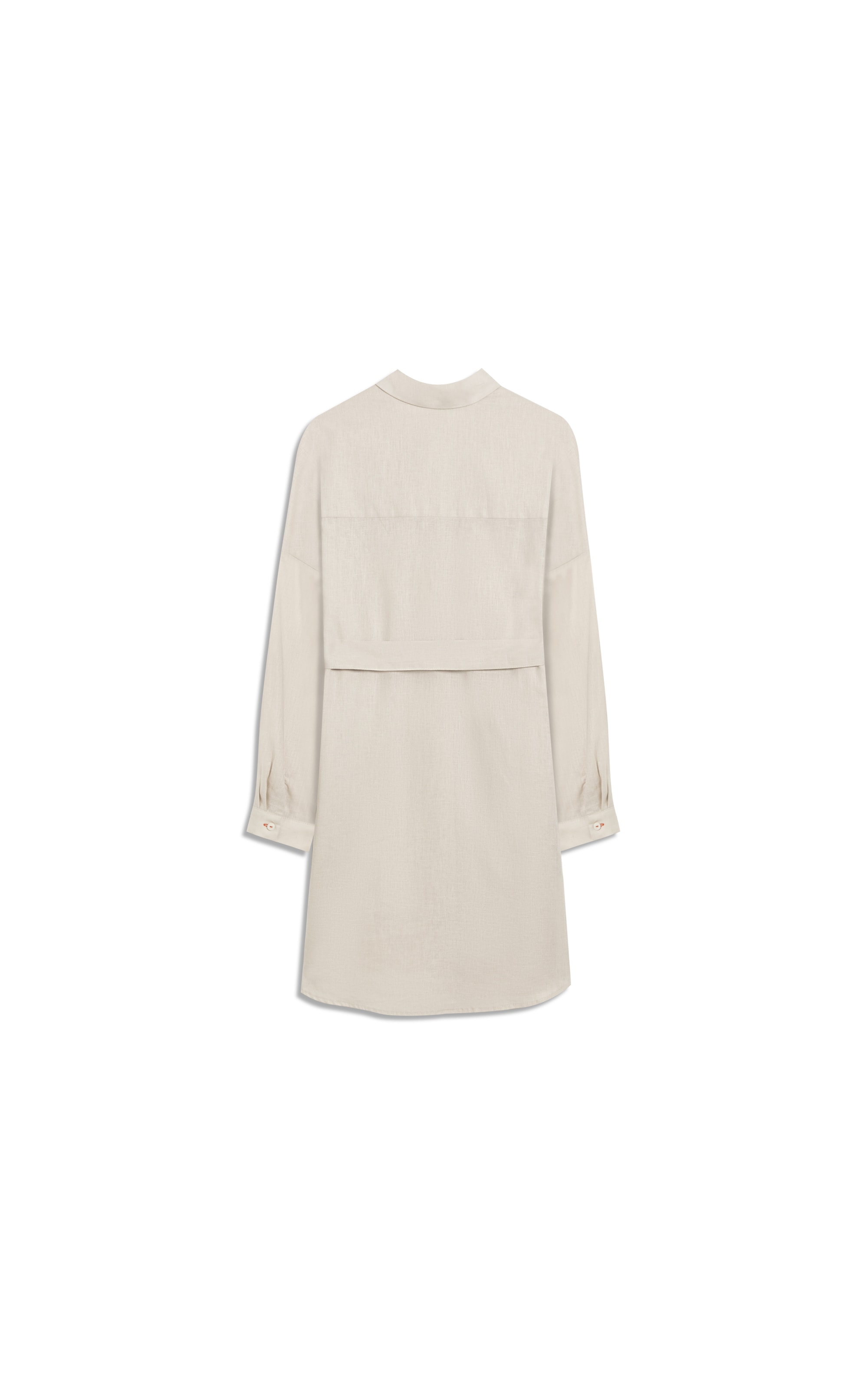 Vestido Linho  Ischia  Liso Bege