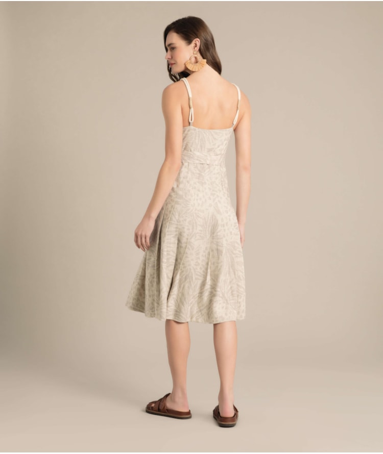 Vestido Linho  Liz  Est Abacaxi Sandy