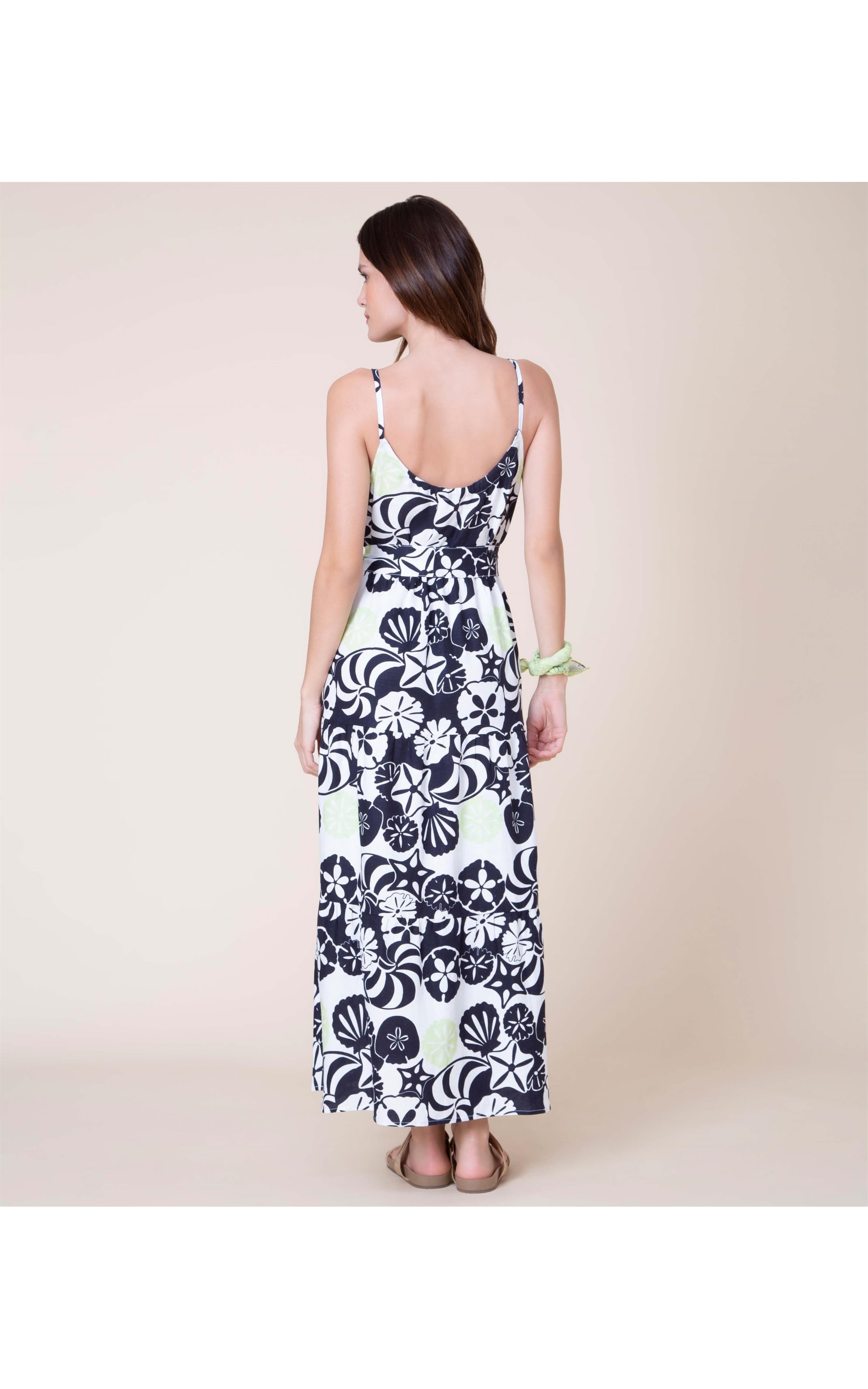 Vestido Linho  Marau Búzios Dark Navy