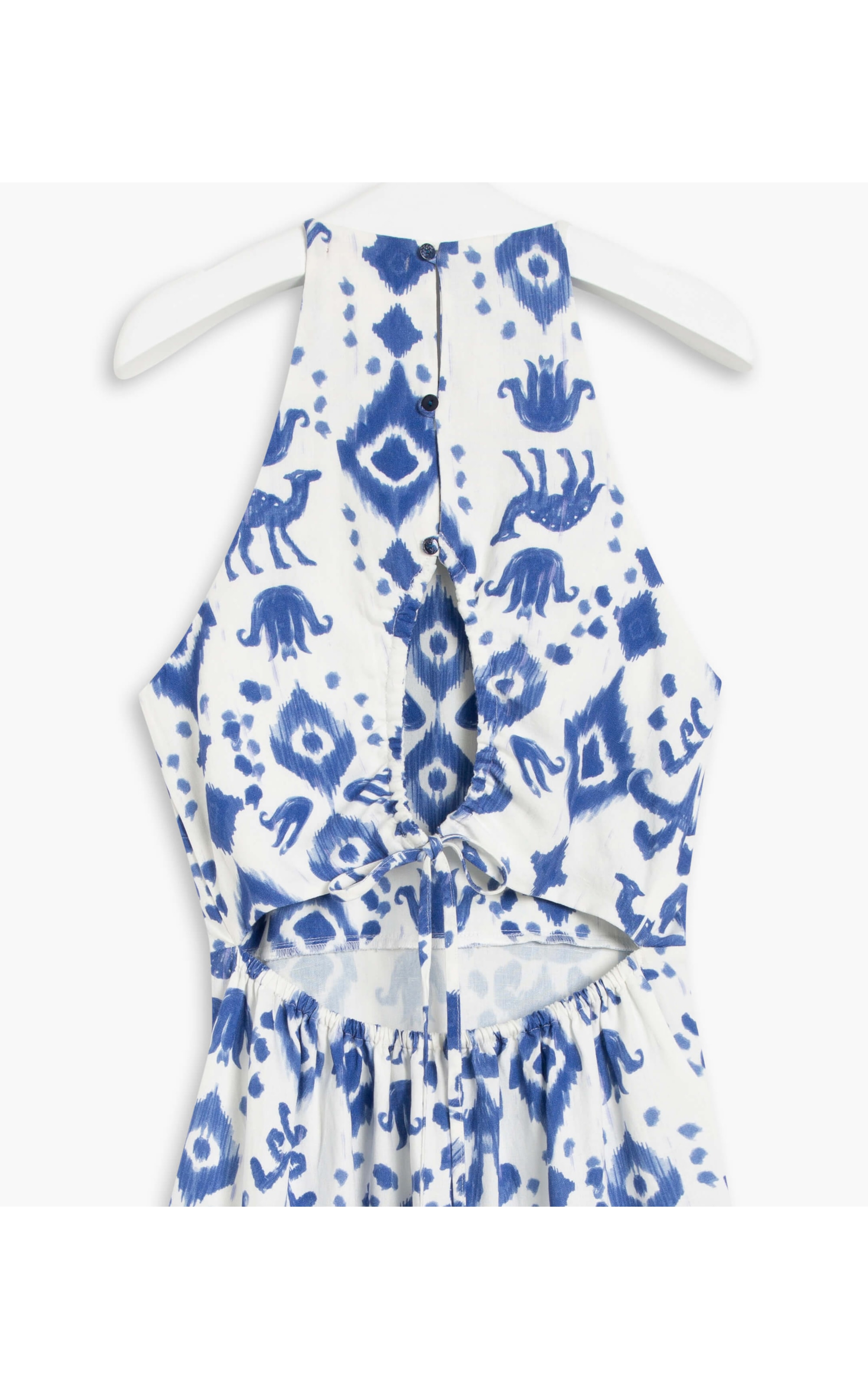Vestido Linho  Maresias  Est Camel Hortencia