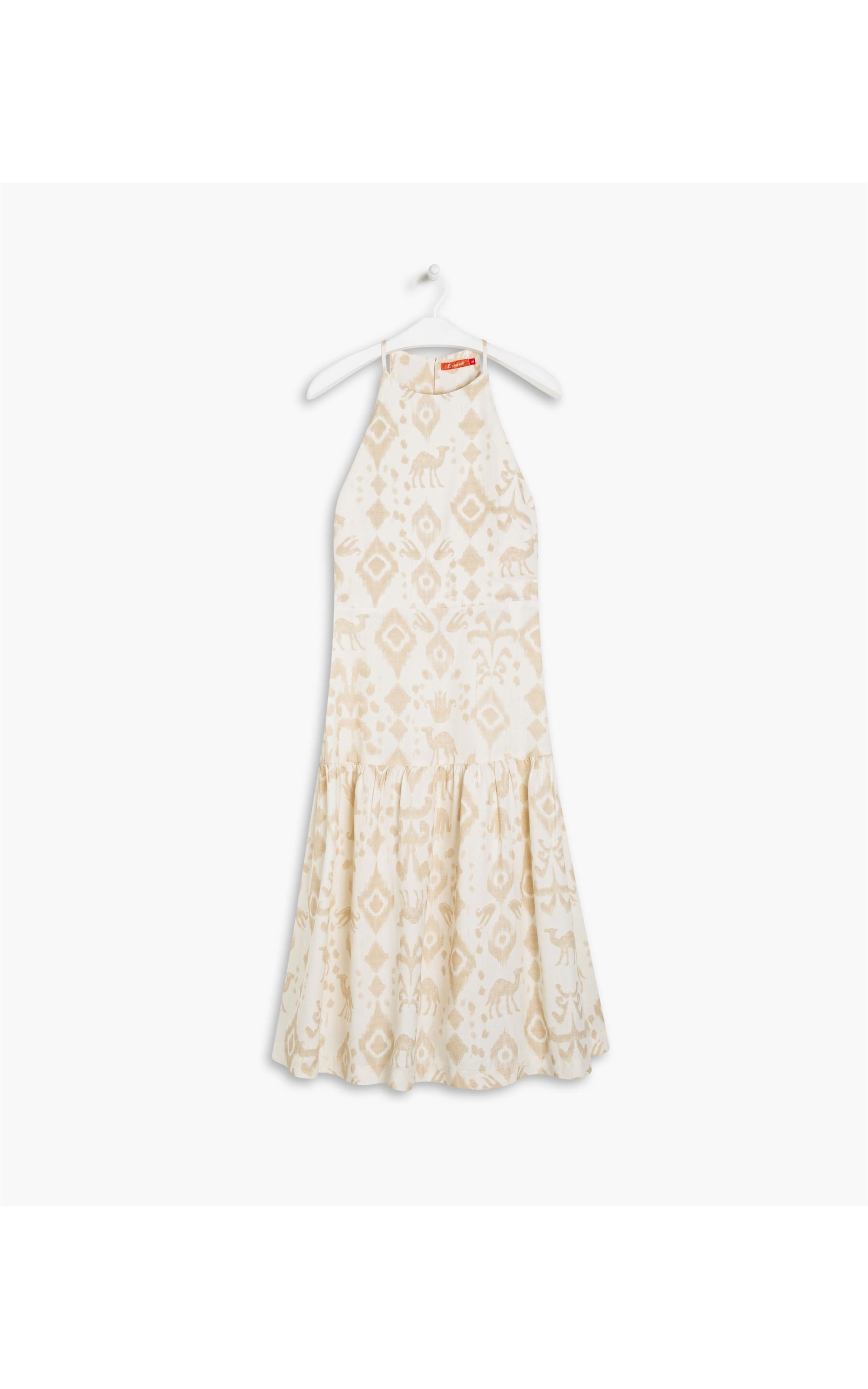 Vestido Linho  Maresias  Est Camel Sandy