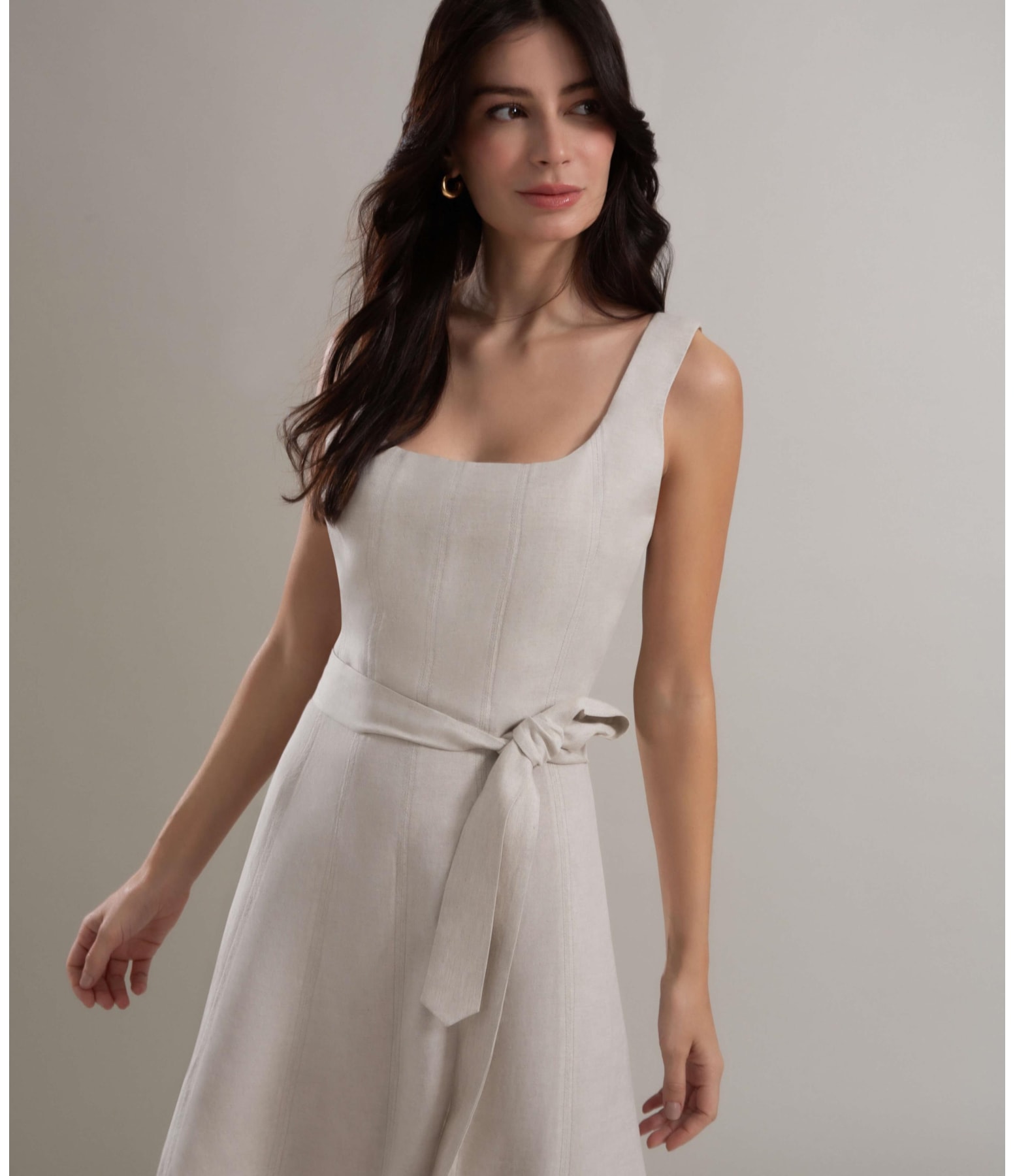 Vestido Linho  Margarita  Verano Natural