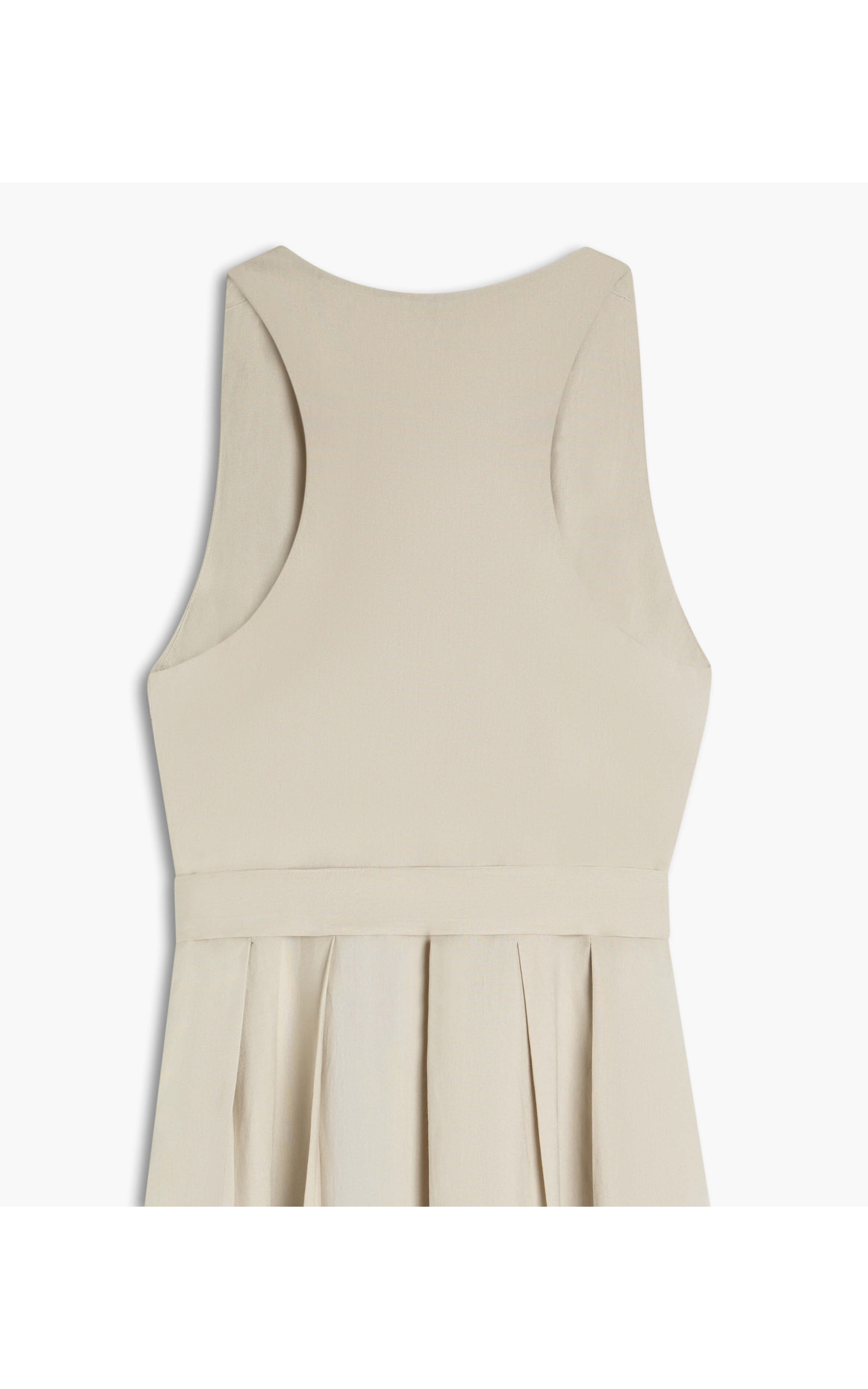 Vestido Linho  Mei  Liso Gelo