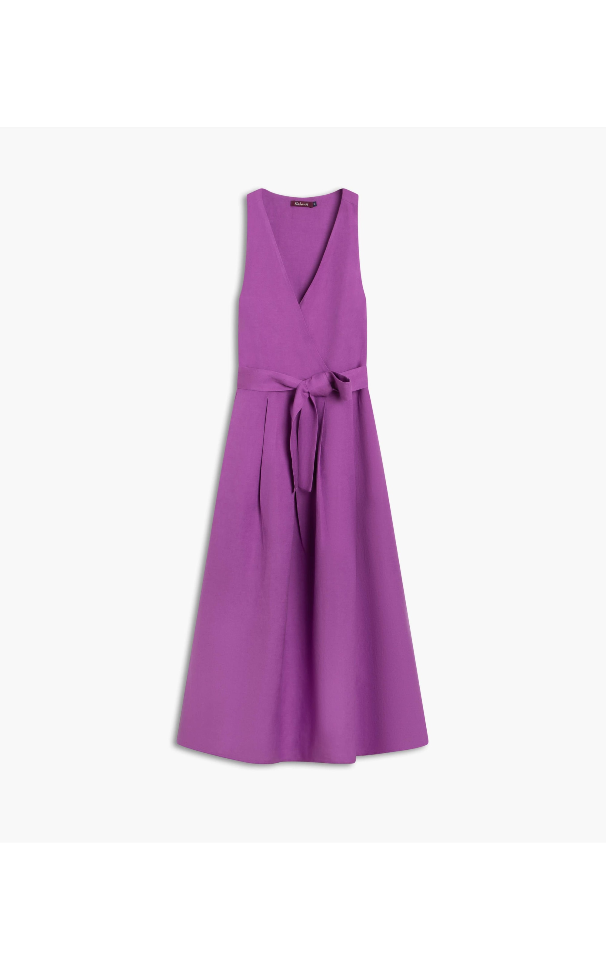 Vestido Linho  Mei  Liso Violeta