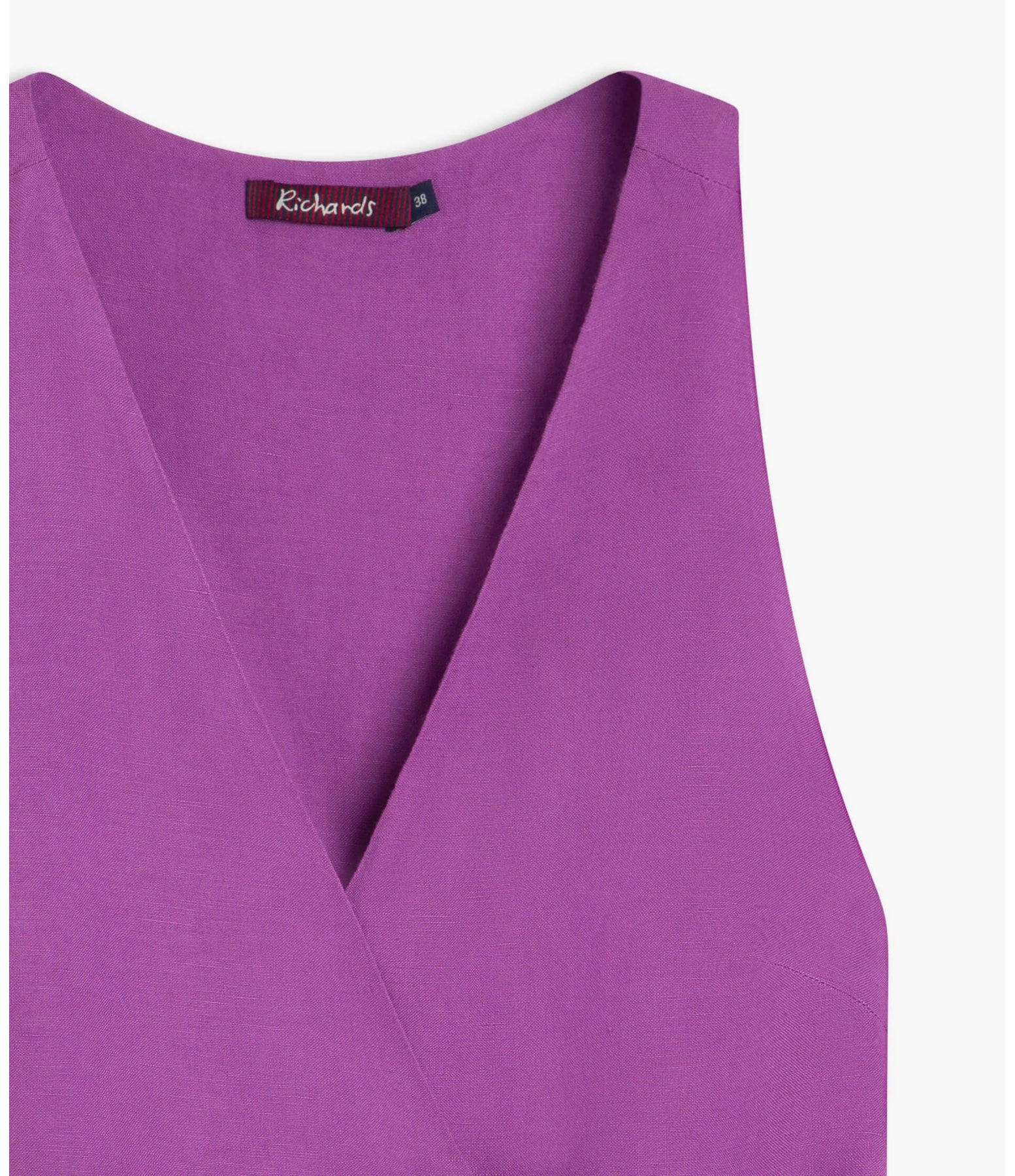 Vestido Linho  Mei  Liso Violeta
