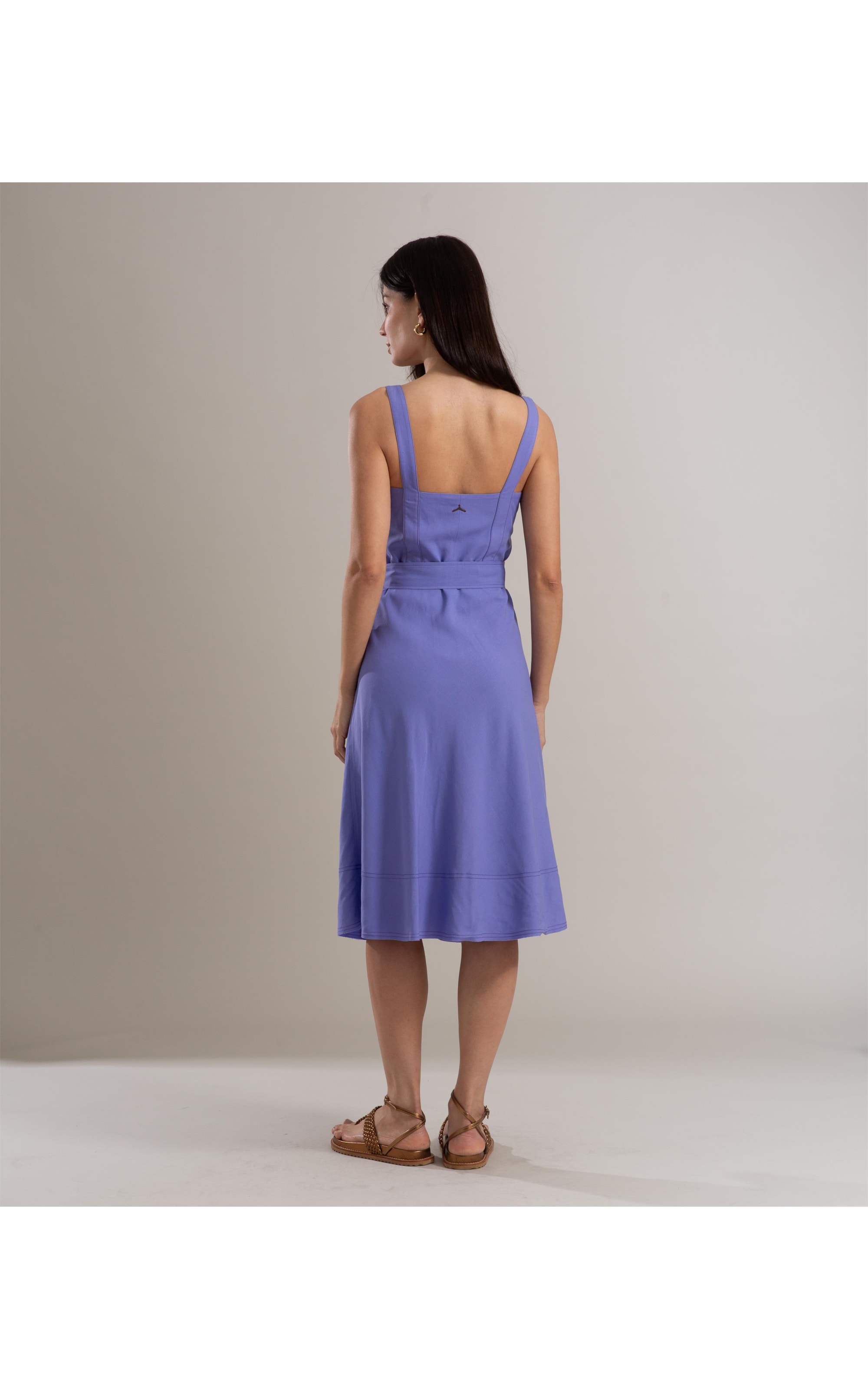 Vestido Linho  Mila Violeta