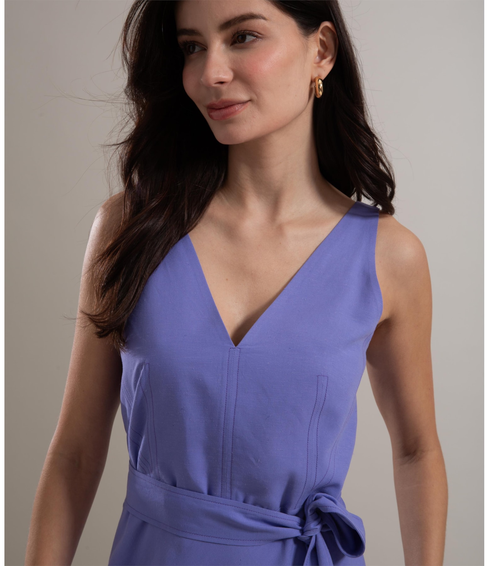 Vestido Linho  Mila Violeta