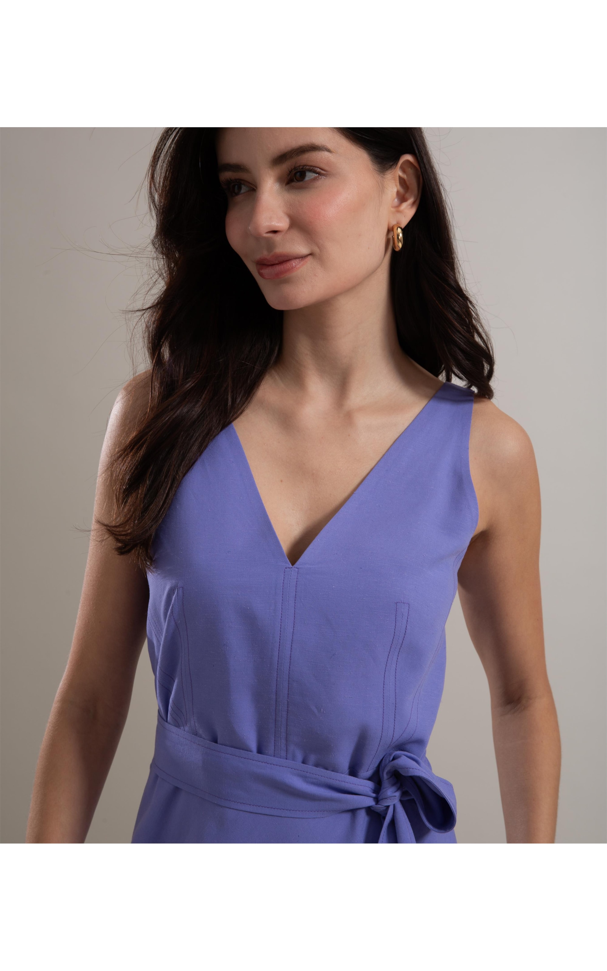 Vestido Linho  Mila Violeta