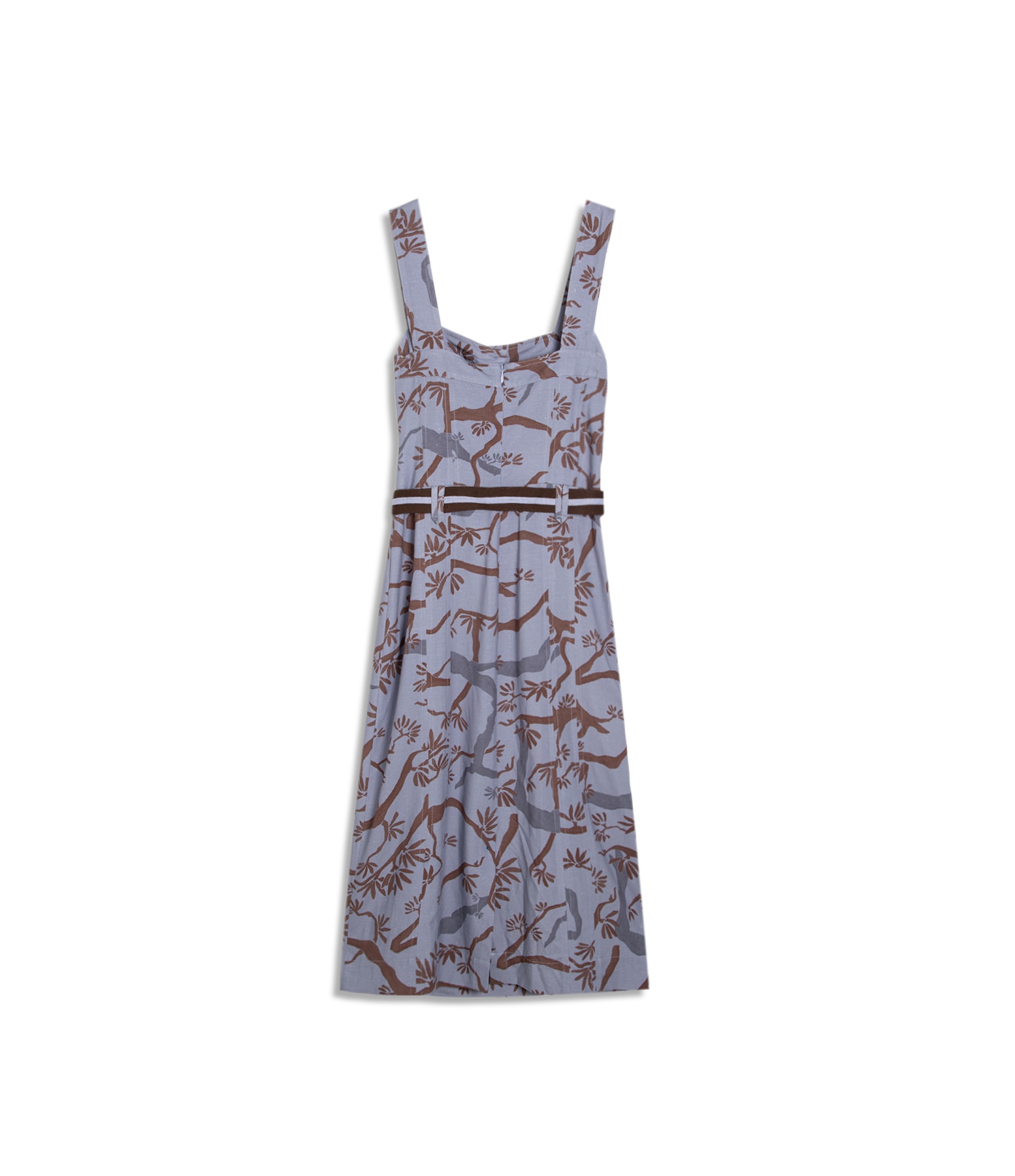 Vestido Linho  Mize  Liso Est.Tree Azul Pervante