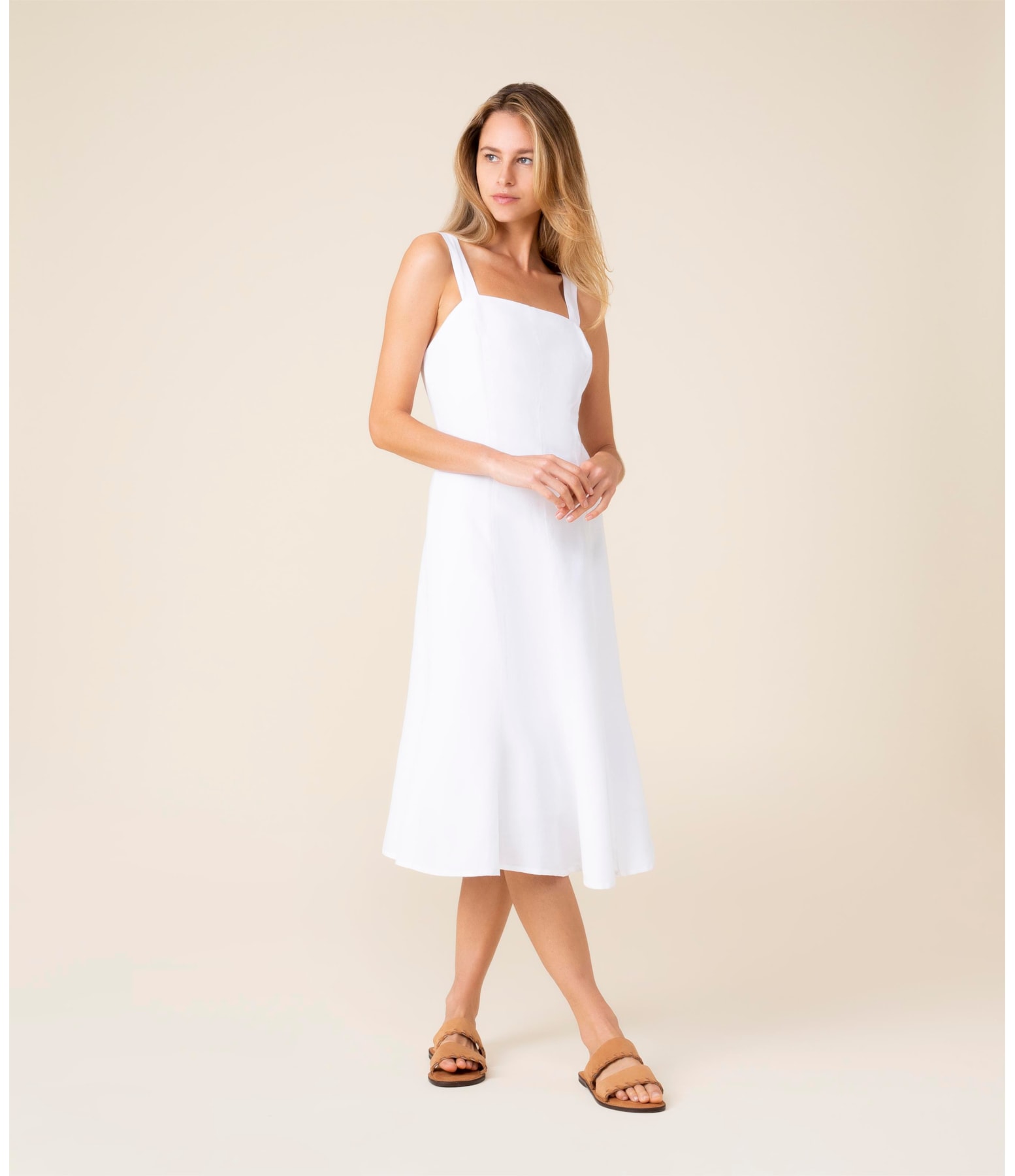 Vestido Linho  Naples Branco
