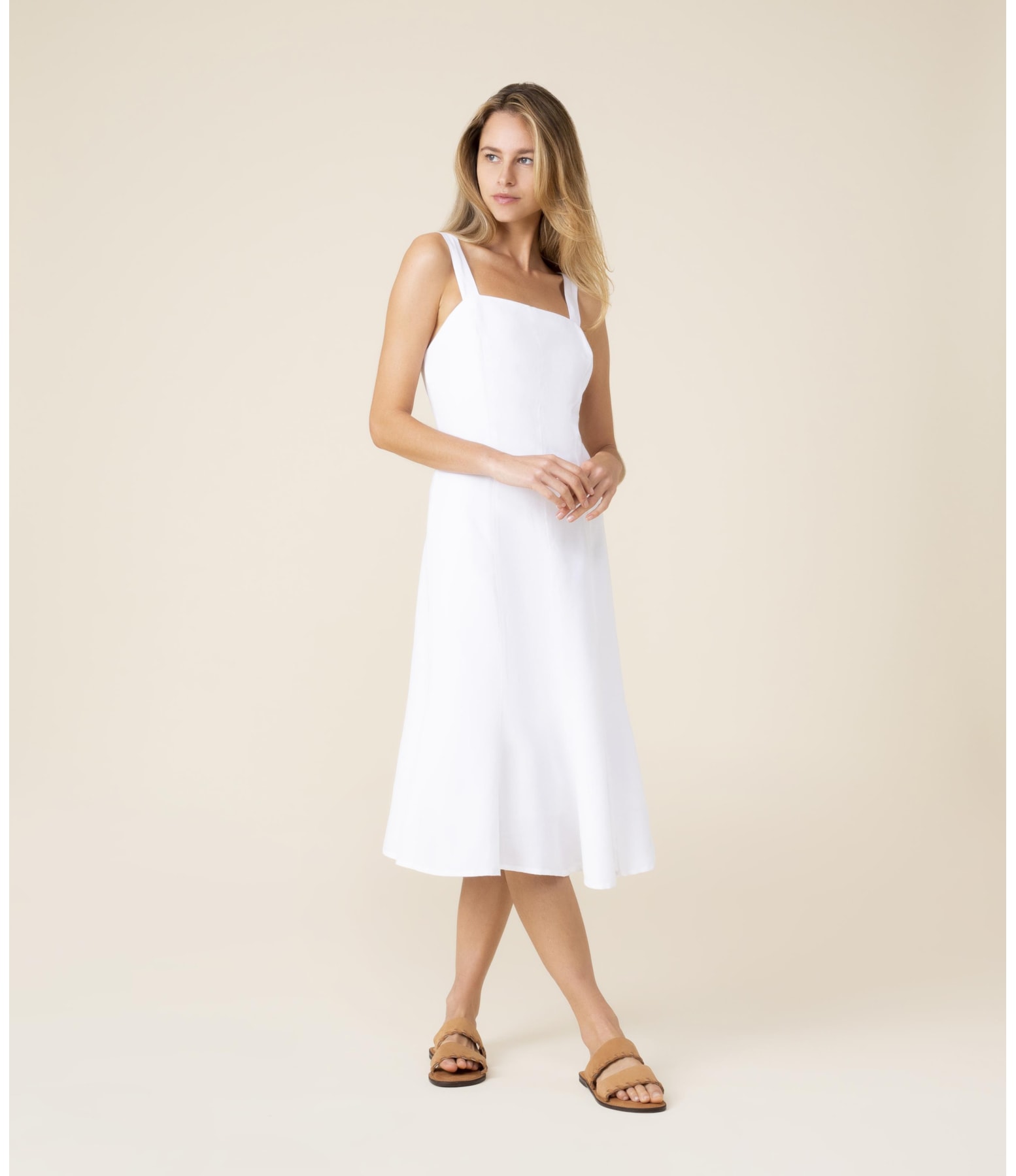 Vestido Linho  Naples Branco