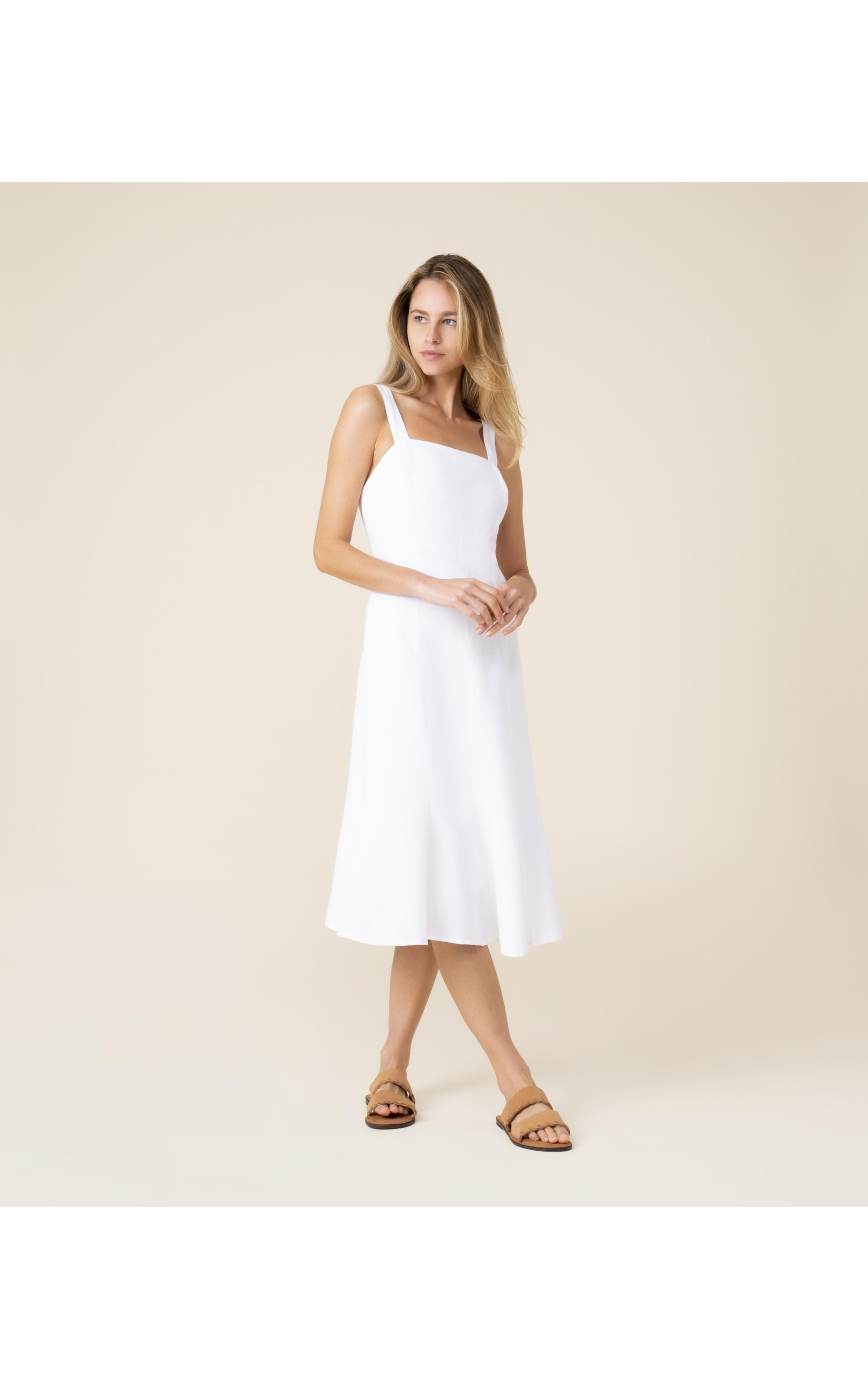 Vestido Linho  Naples Branco