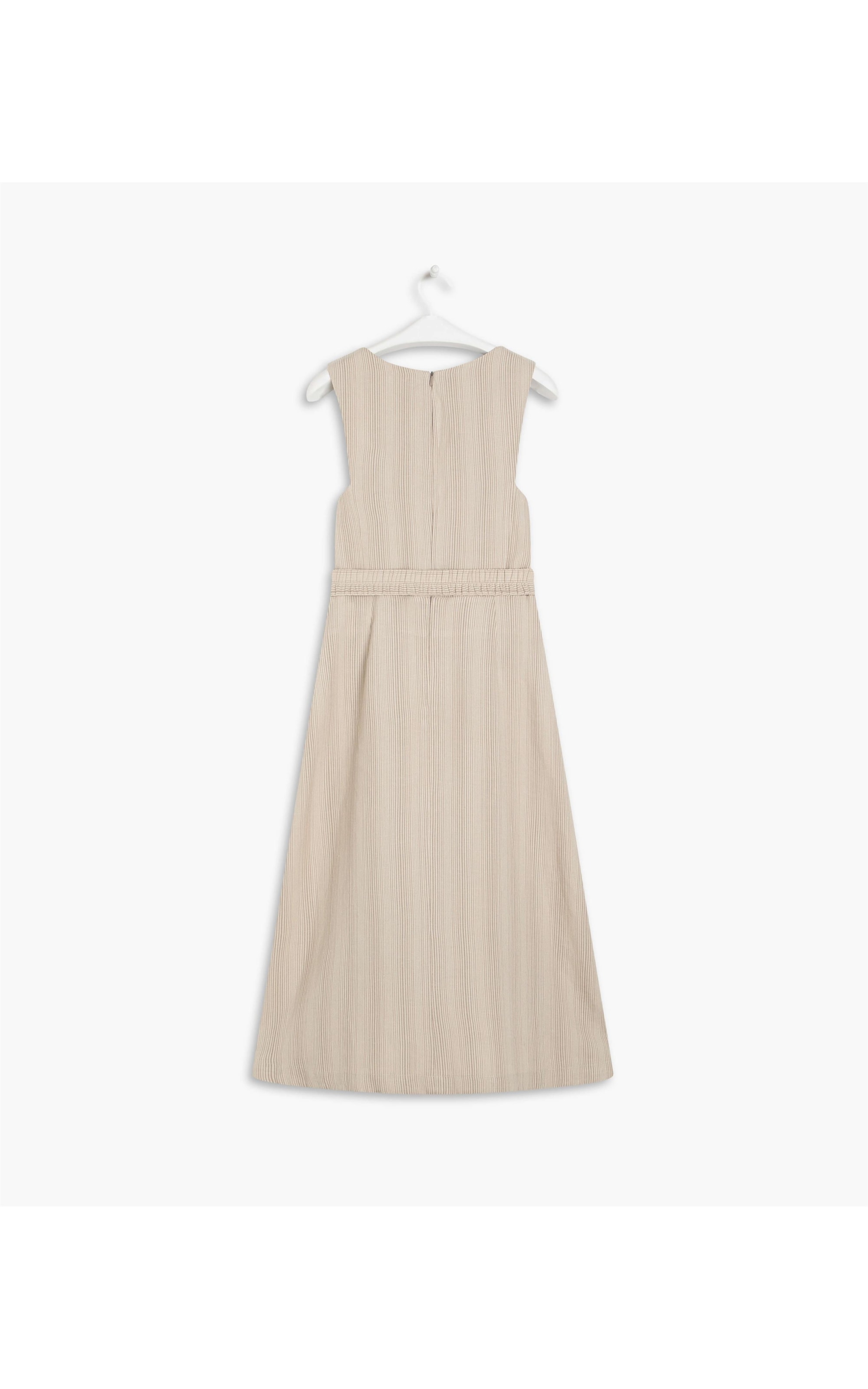Vestido Linho Pistache  Ft Listrado Sandy