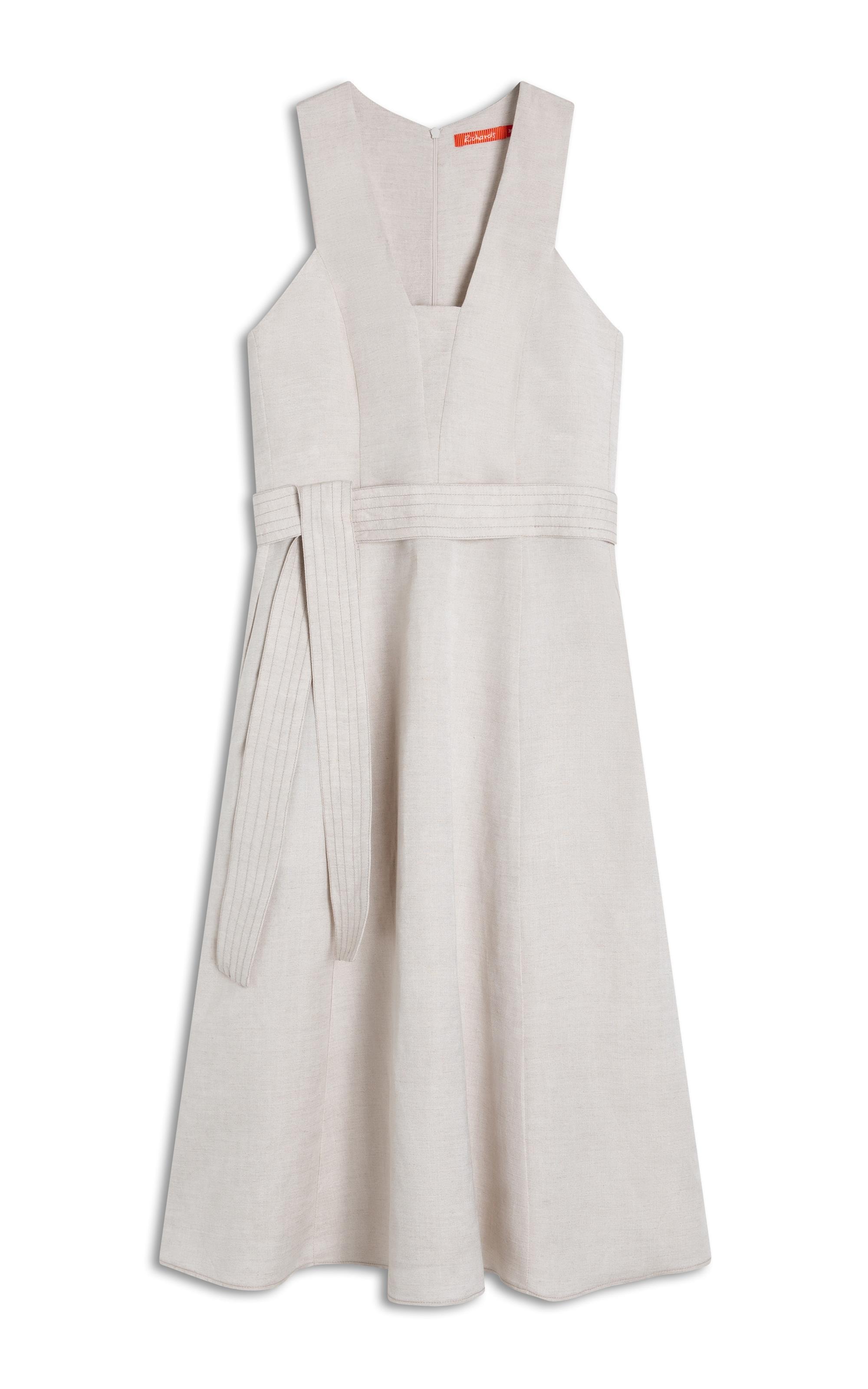 Vestido Linho  Porto  Liso Natural