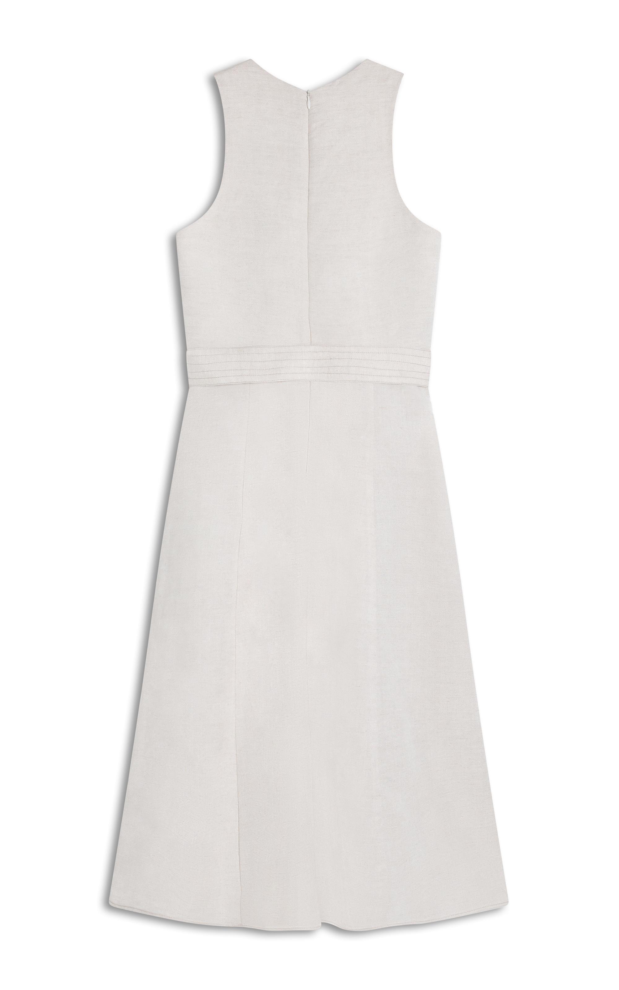 Vestido Linho  Porto  Liso Natural