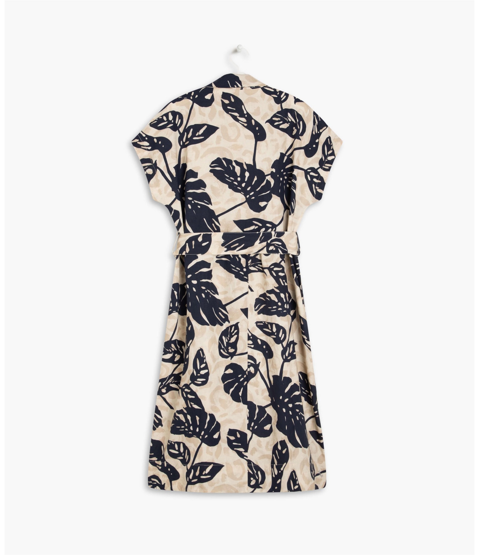 Vestido Linho  Sina Dark Navy