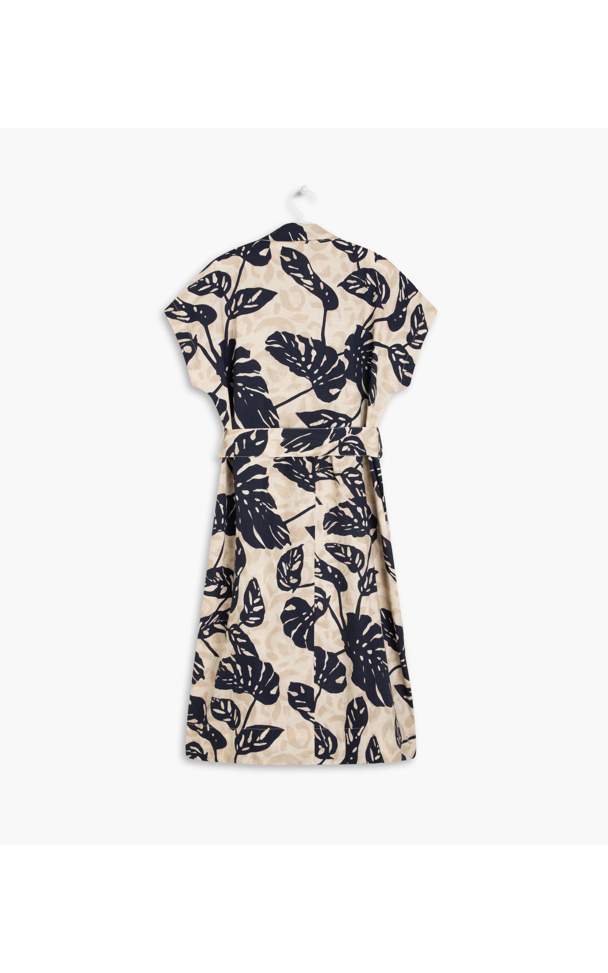 Vestido Linho  Sina Dark Navy
