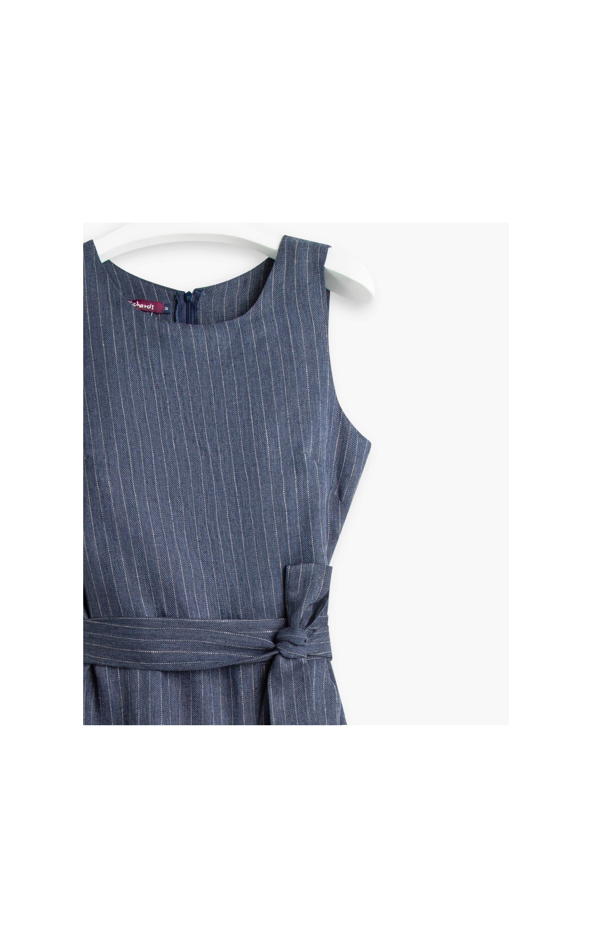 Vestido Linho  Tangerine Stripes  Ft Marinho