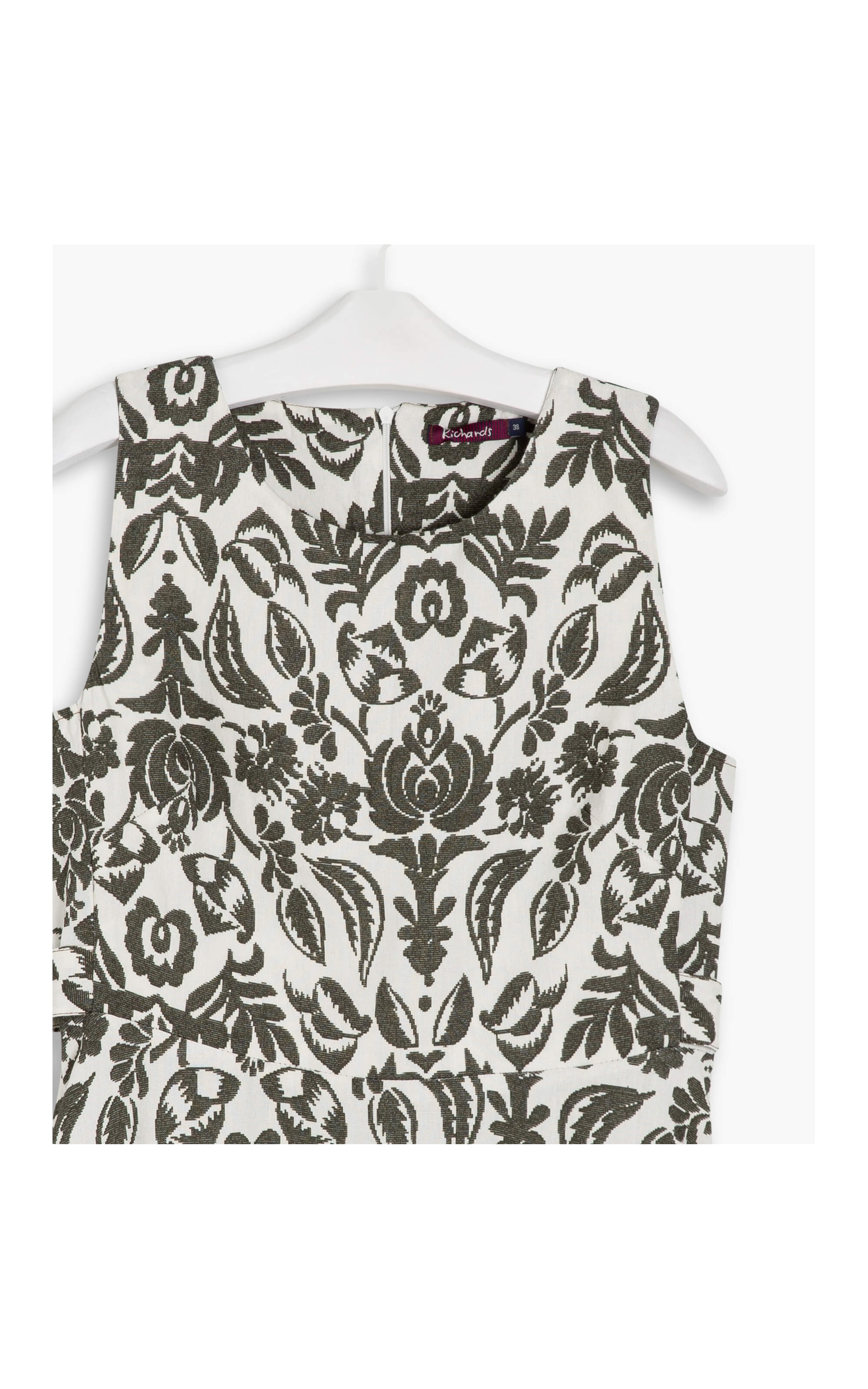 Vestido Linho  Tessa  Est Ikat Laranja