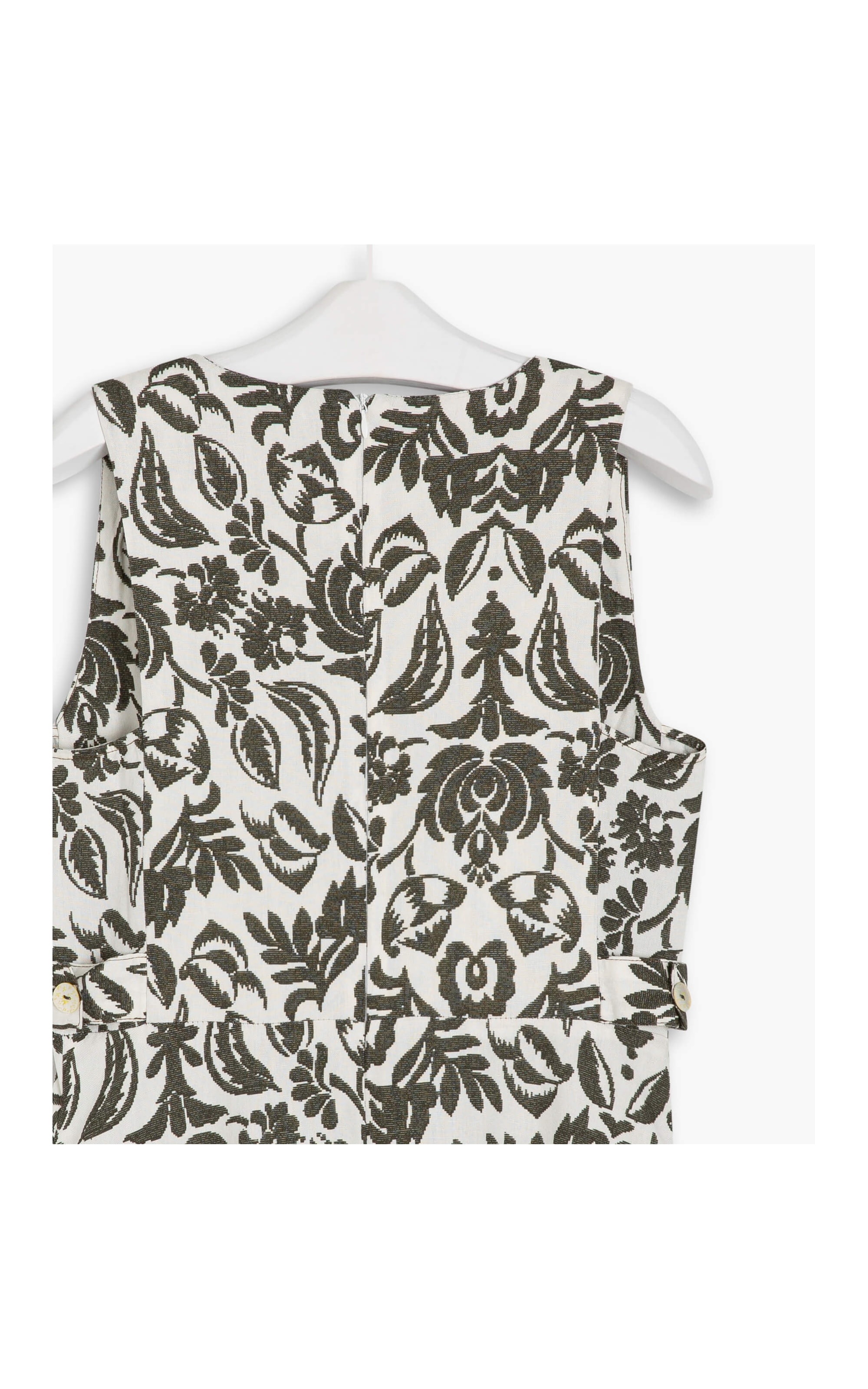 Vestido Linho  Tessa  Est Ikat Laranja