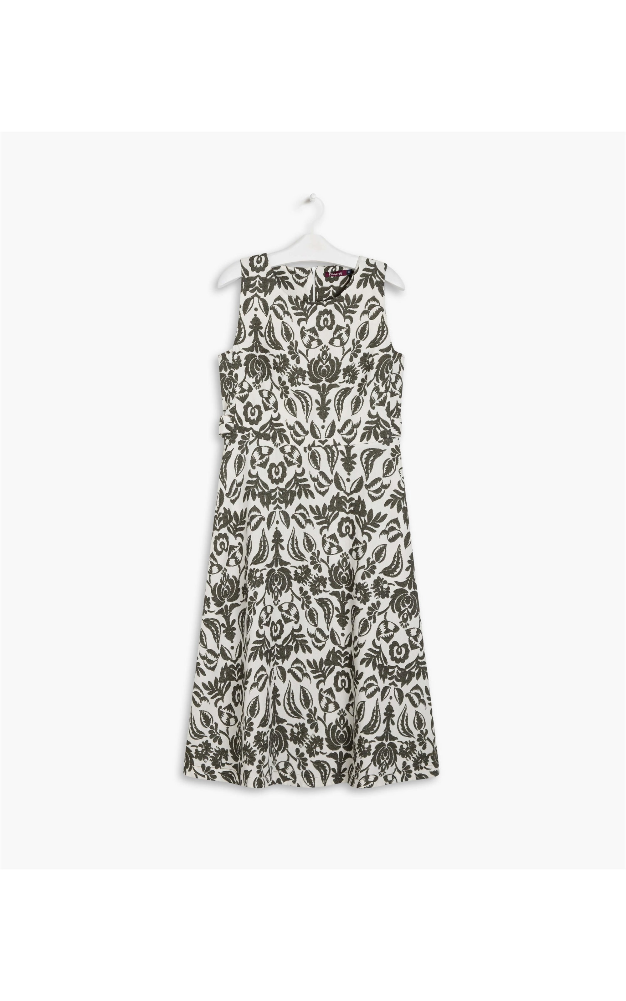 Vestido Linho  Tessa  Est Ikat Laranja
