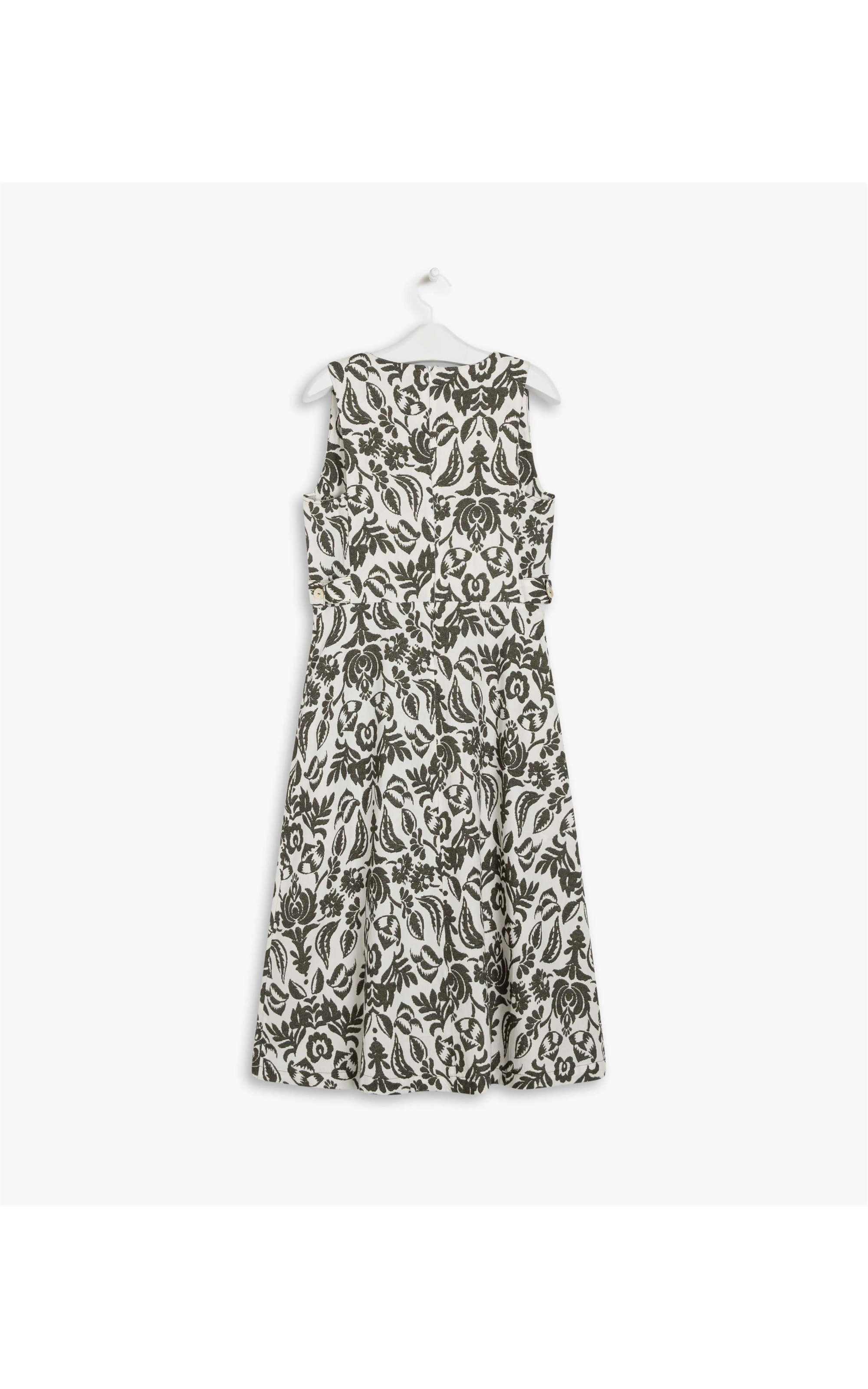 Vestido Linho  Tessa  Est Ikat Laranja