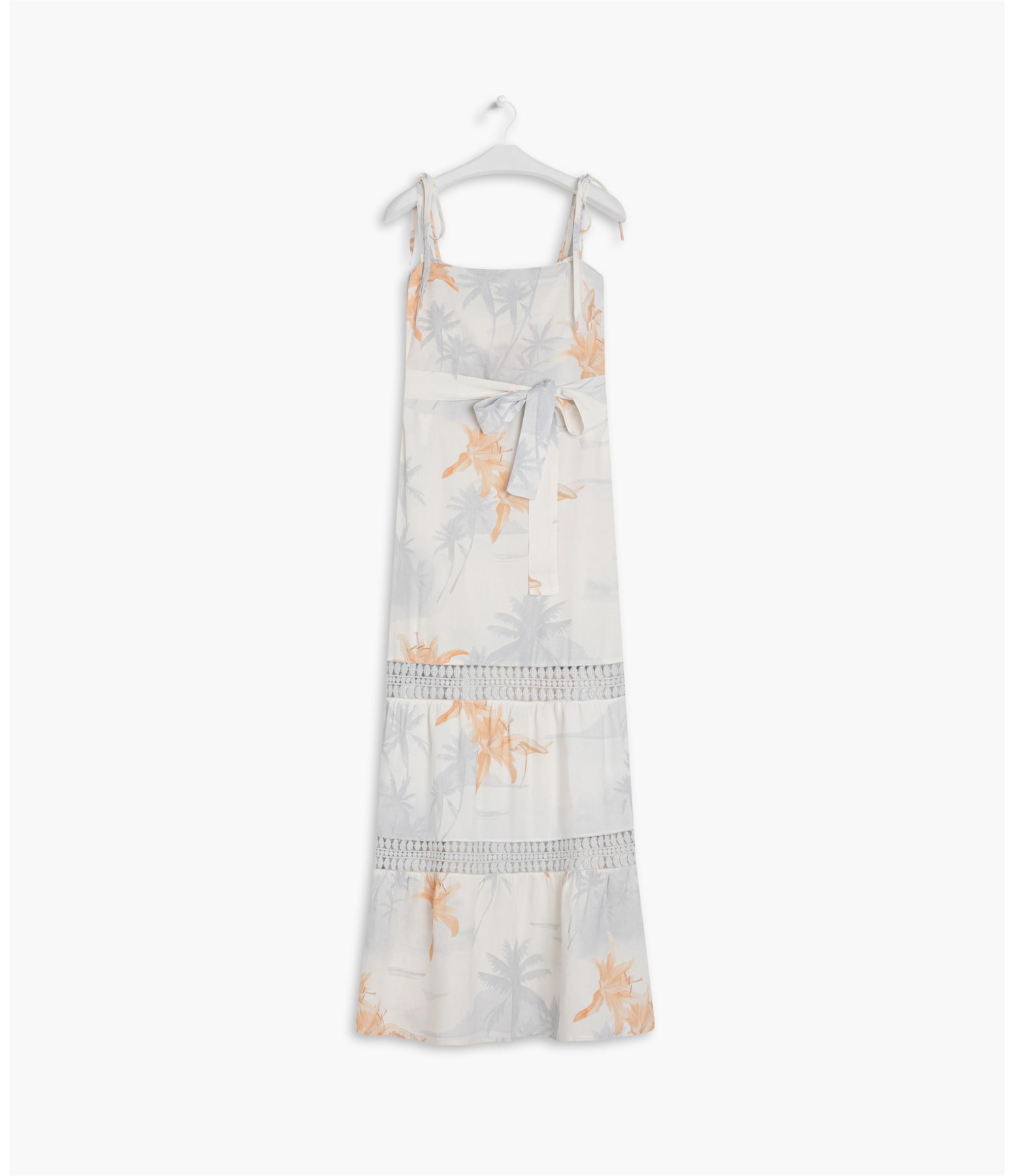 Vestido Linho  Thai Azul Bic