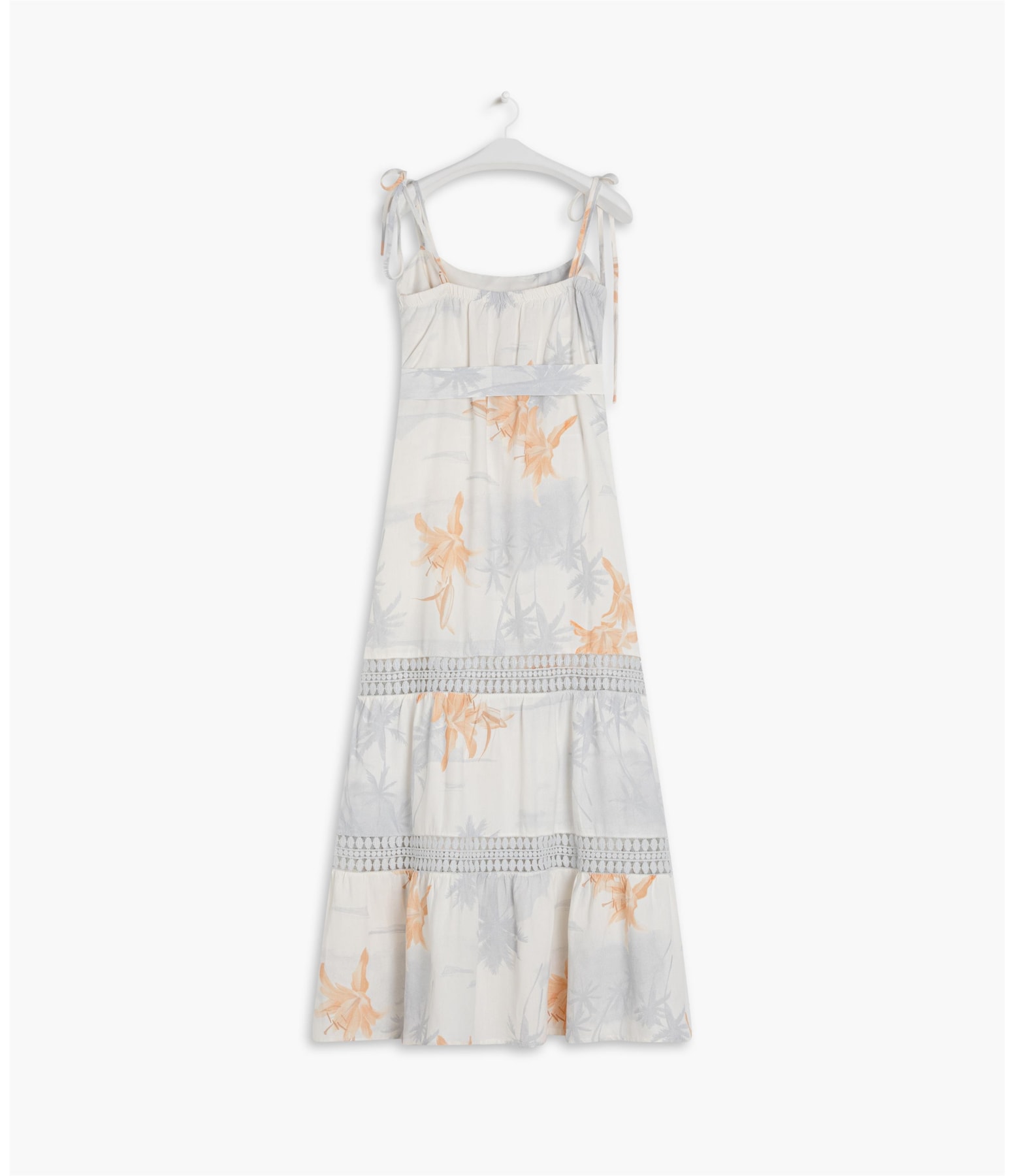 Vestido Linho  Thai Azul Bic
