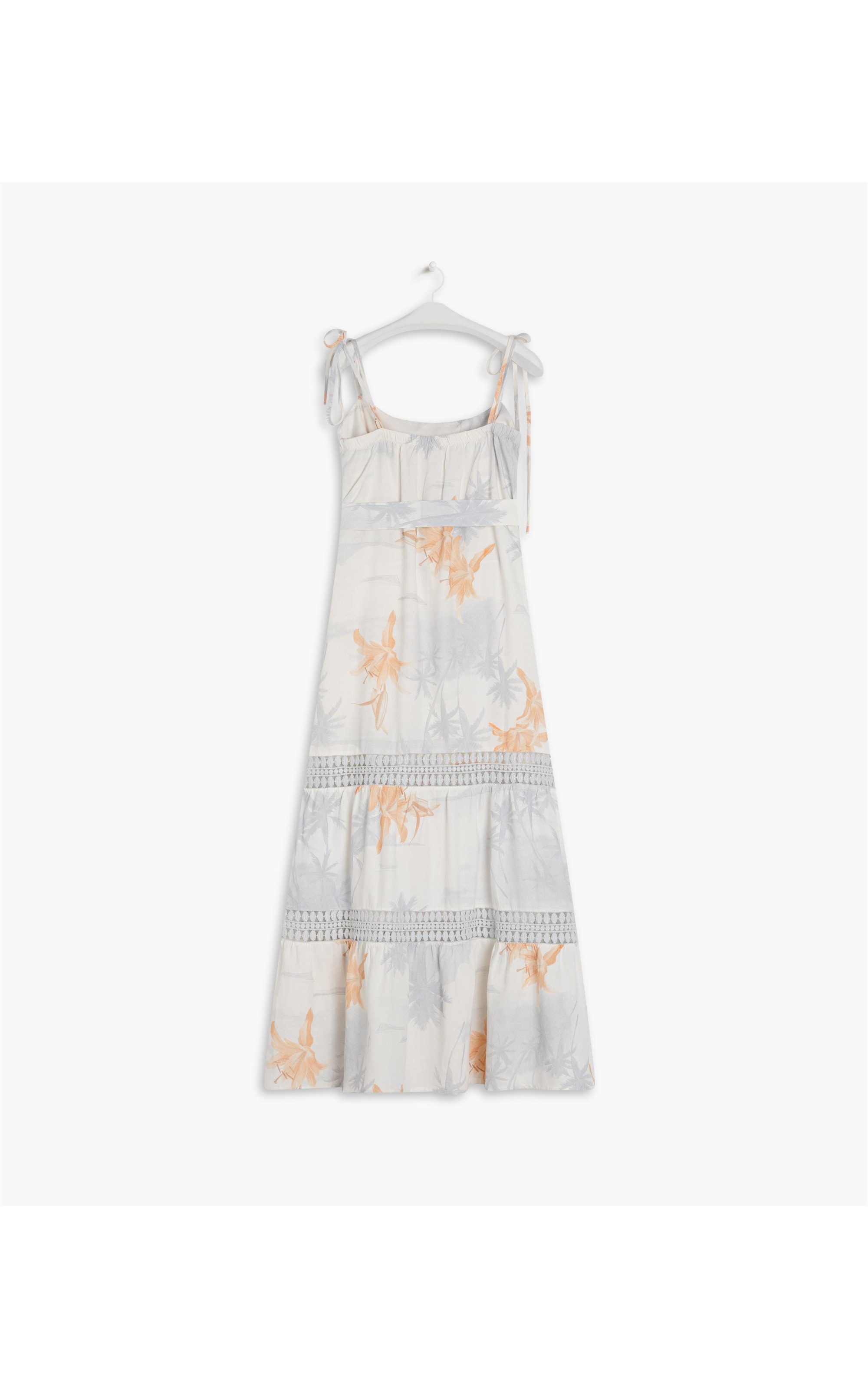 Vestido Linho  Thai Azul Bic