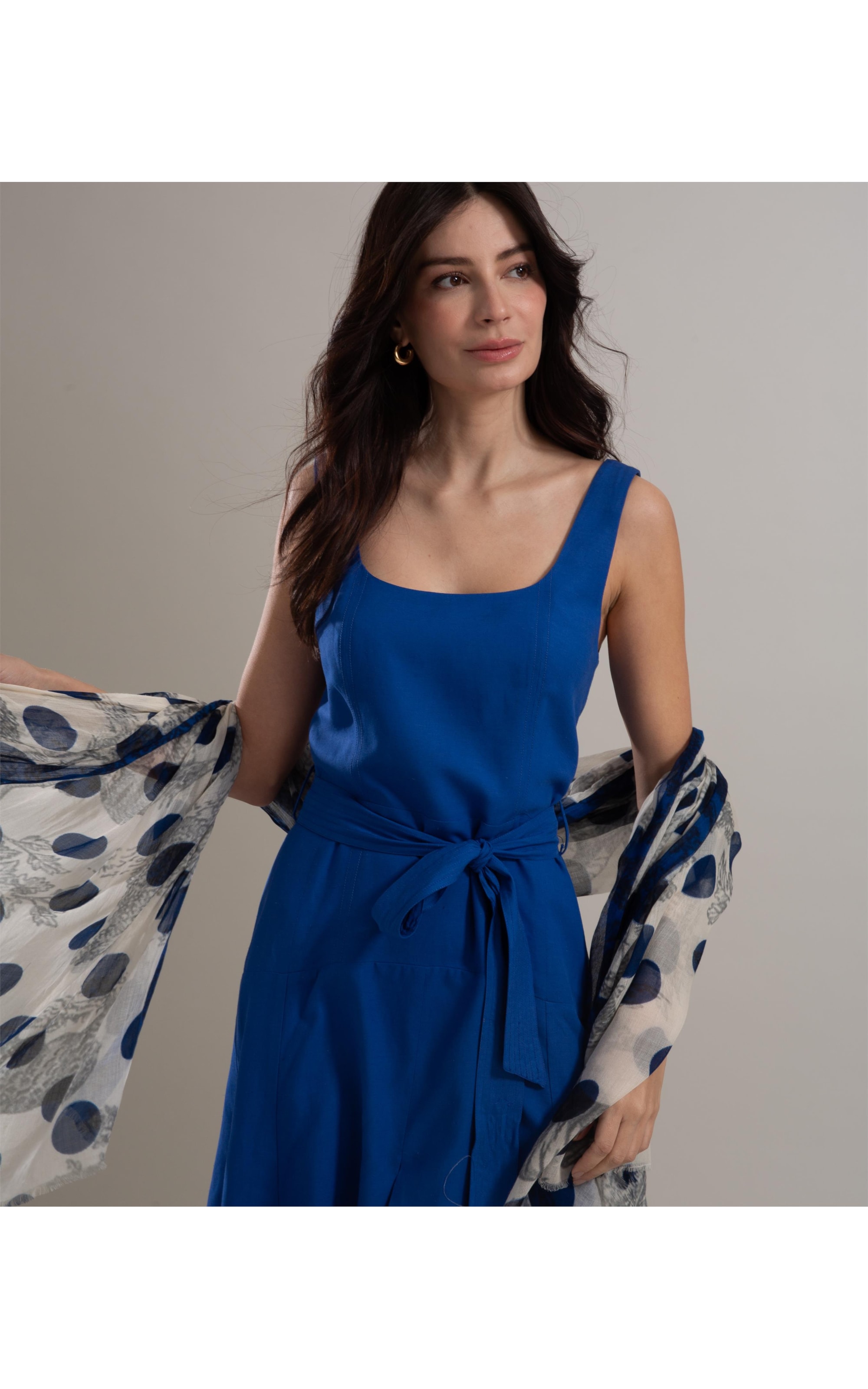 Vestido Linho  Triz Royal