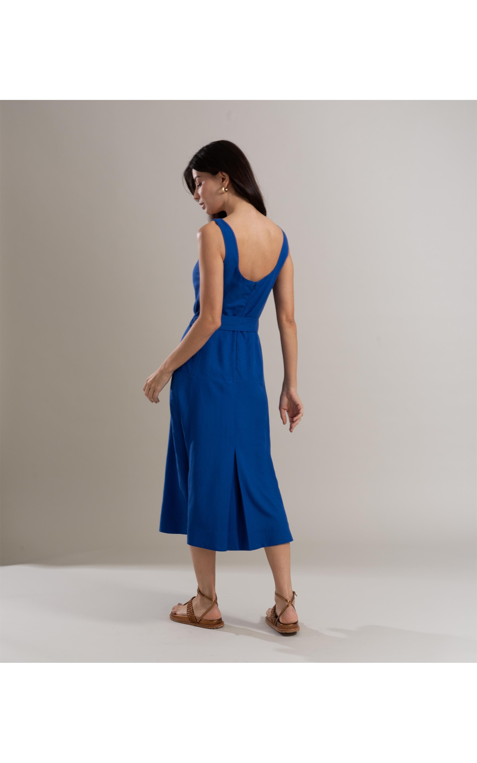 Vestido Linho  Triz Royal
