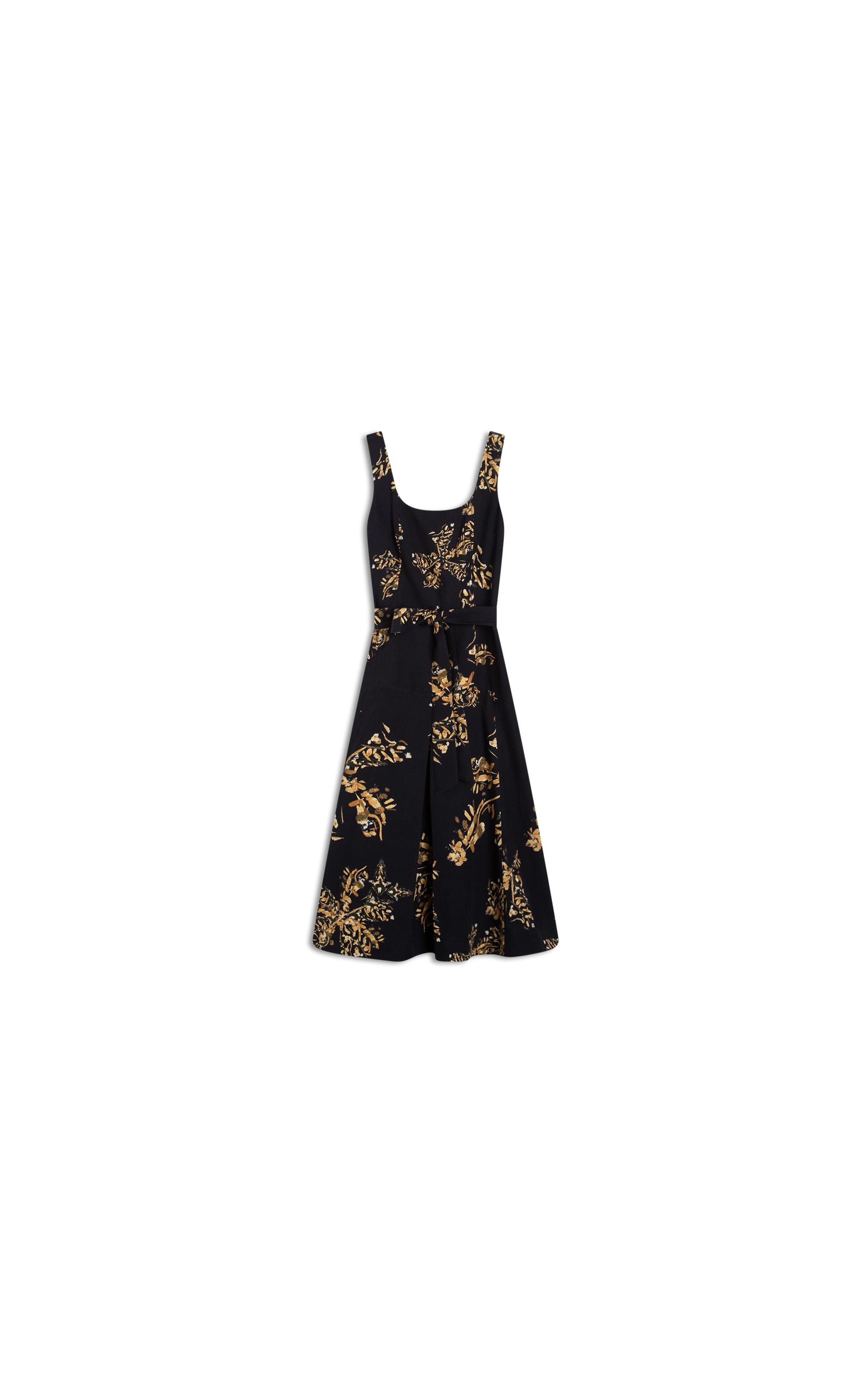 Vestido Linho  Triz  Splatter Preto