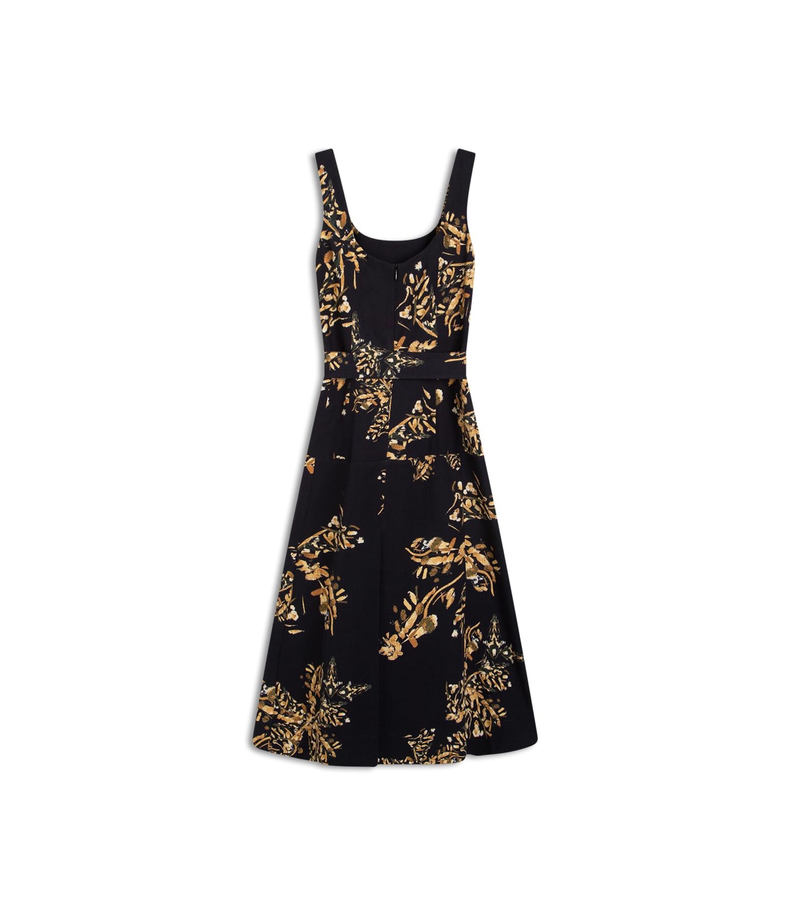 Vestido Linho  Triz  Splatter Preto