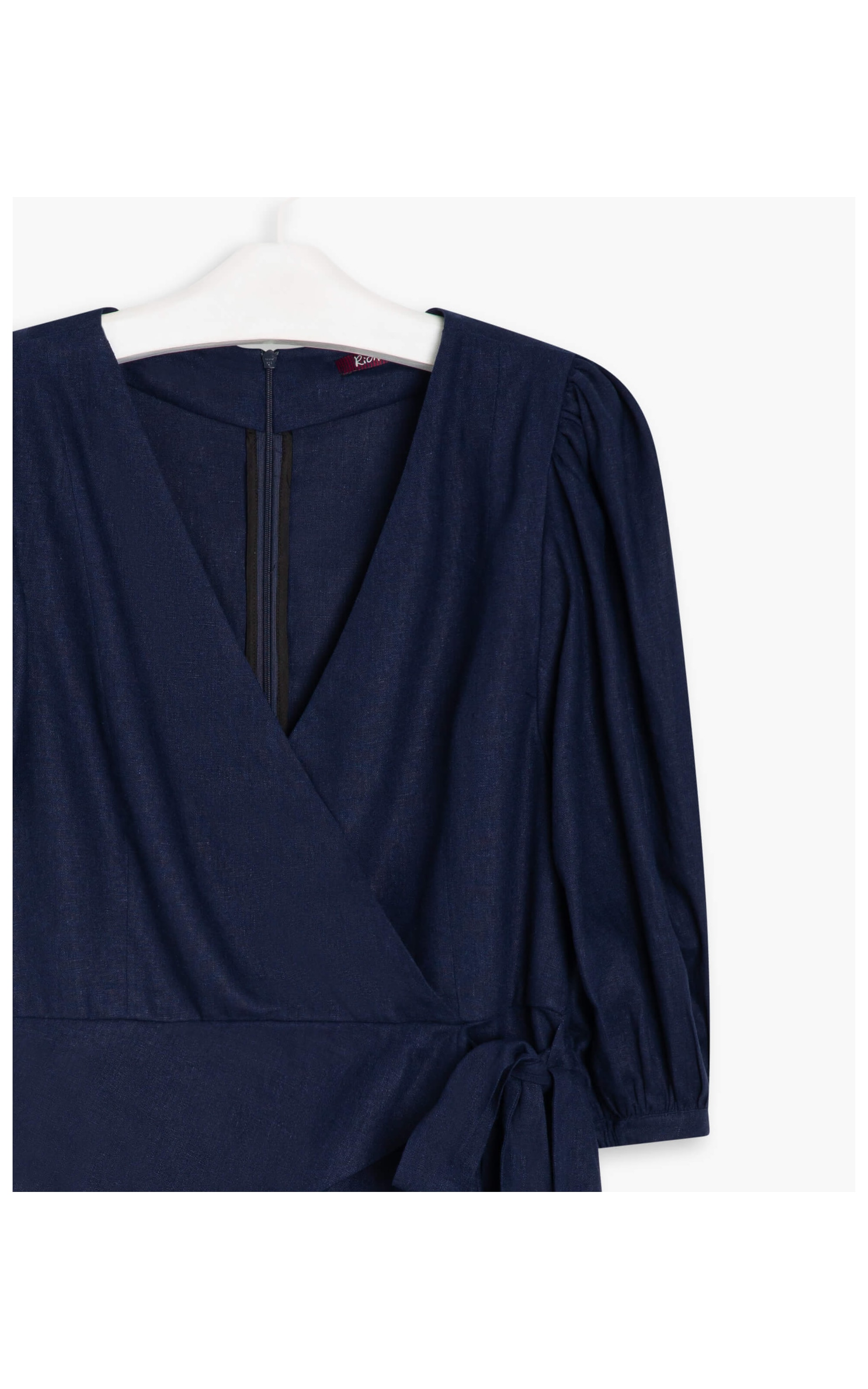 Vestido Linho  Umi  Liso Dark Navy