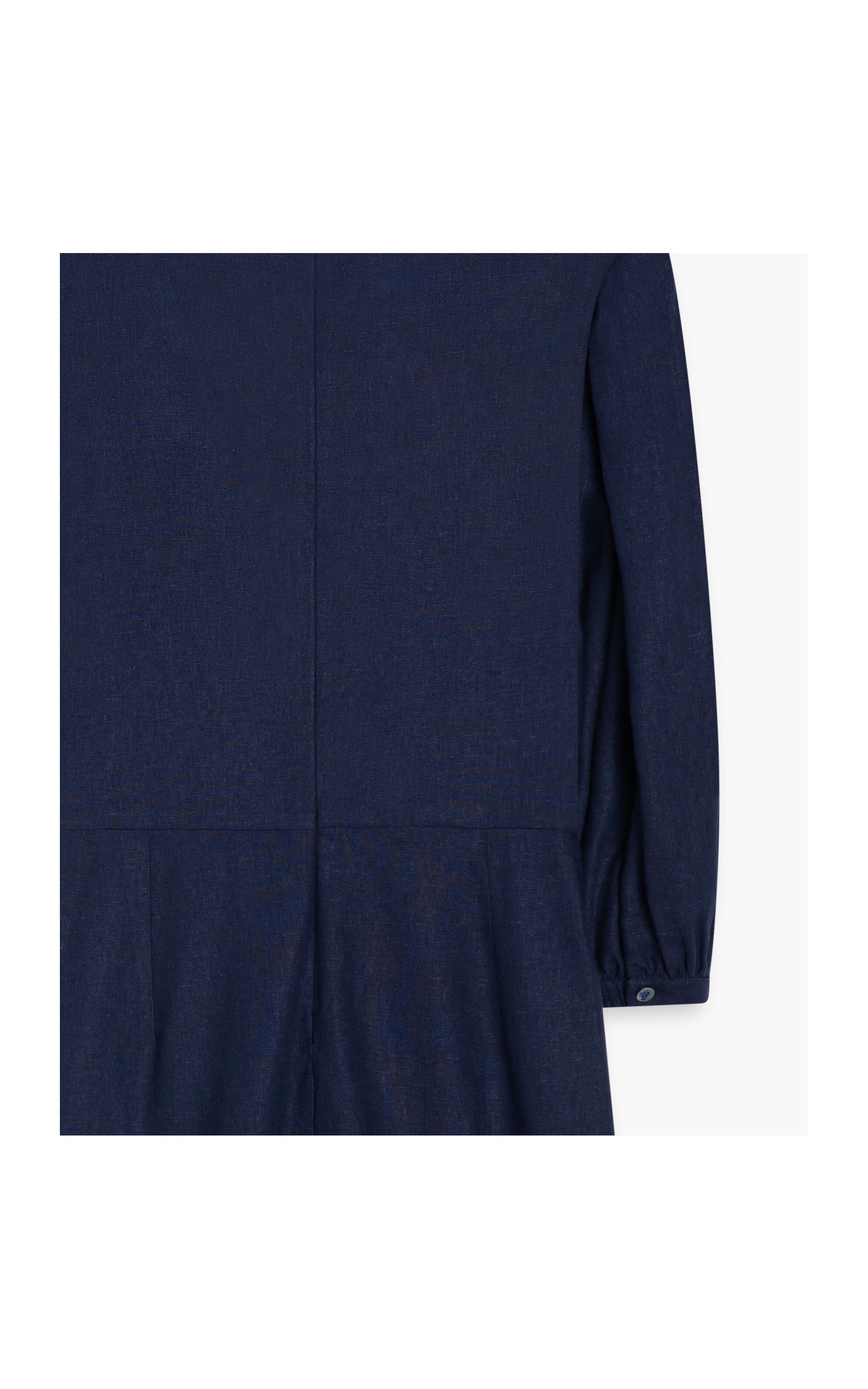 Vestido Linho  Umi  Liso Dark Navy