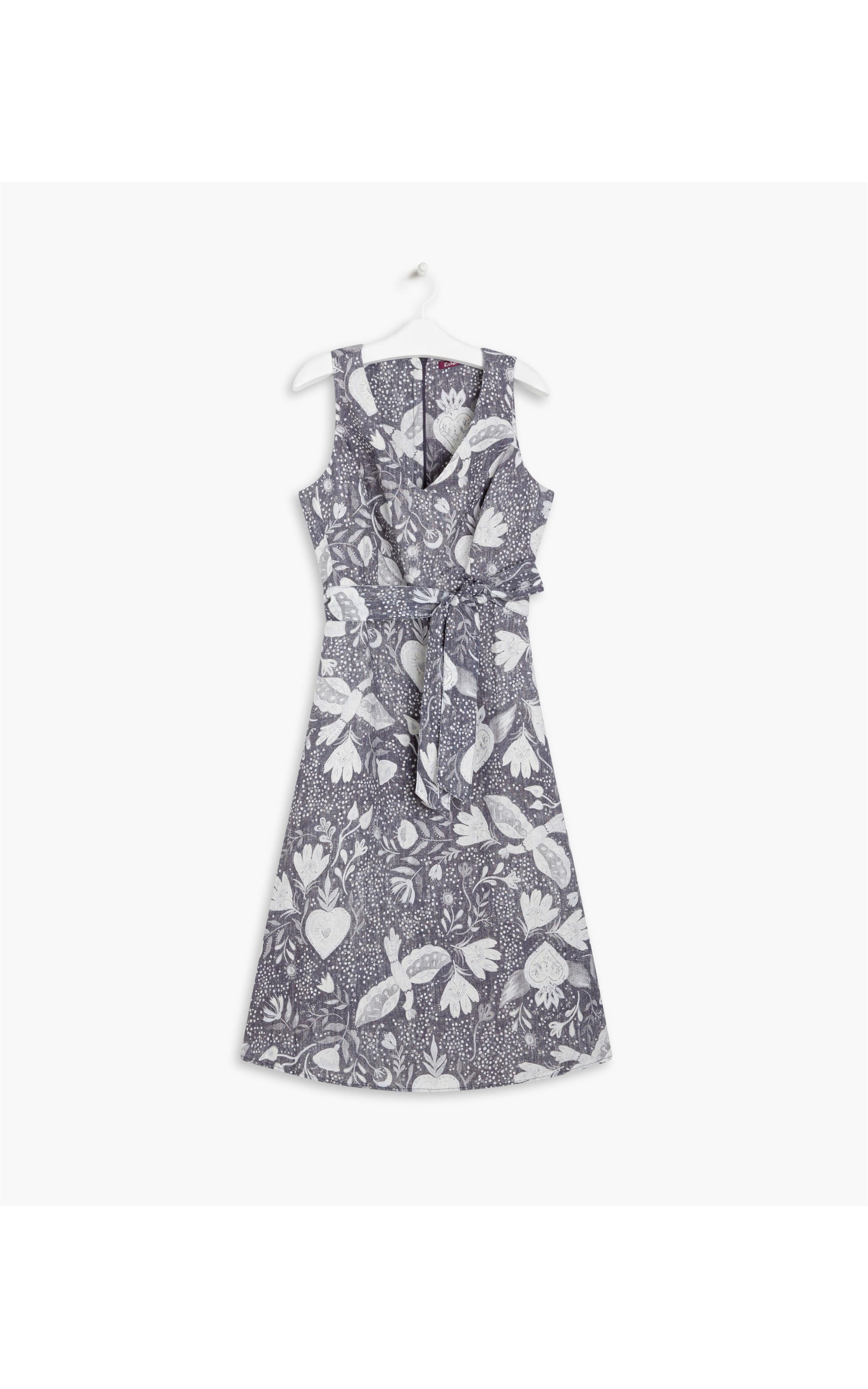 Vestido Linho  Vero Corazon Purple Blue