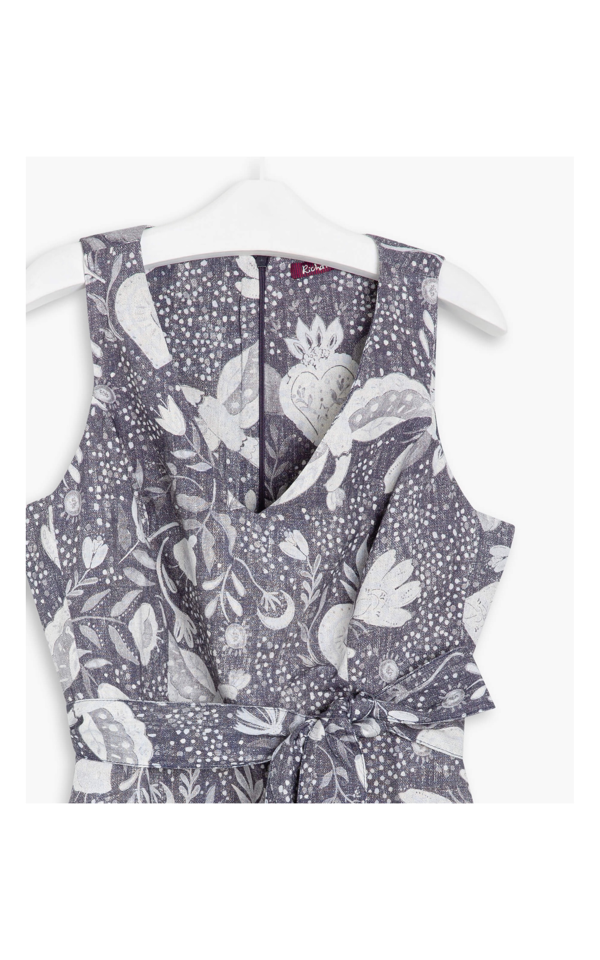 Vestido Linho  Vero Corazon Purple Blue
